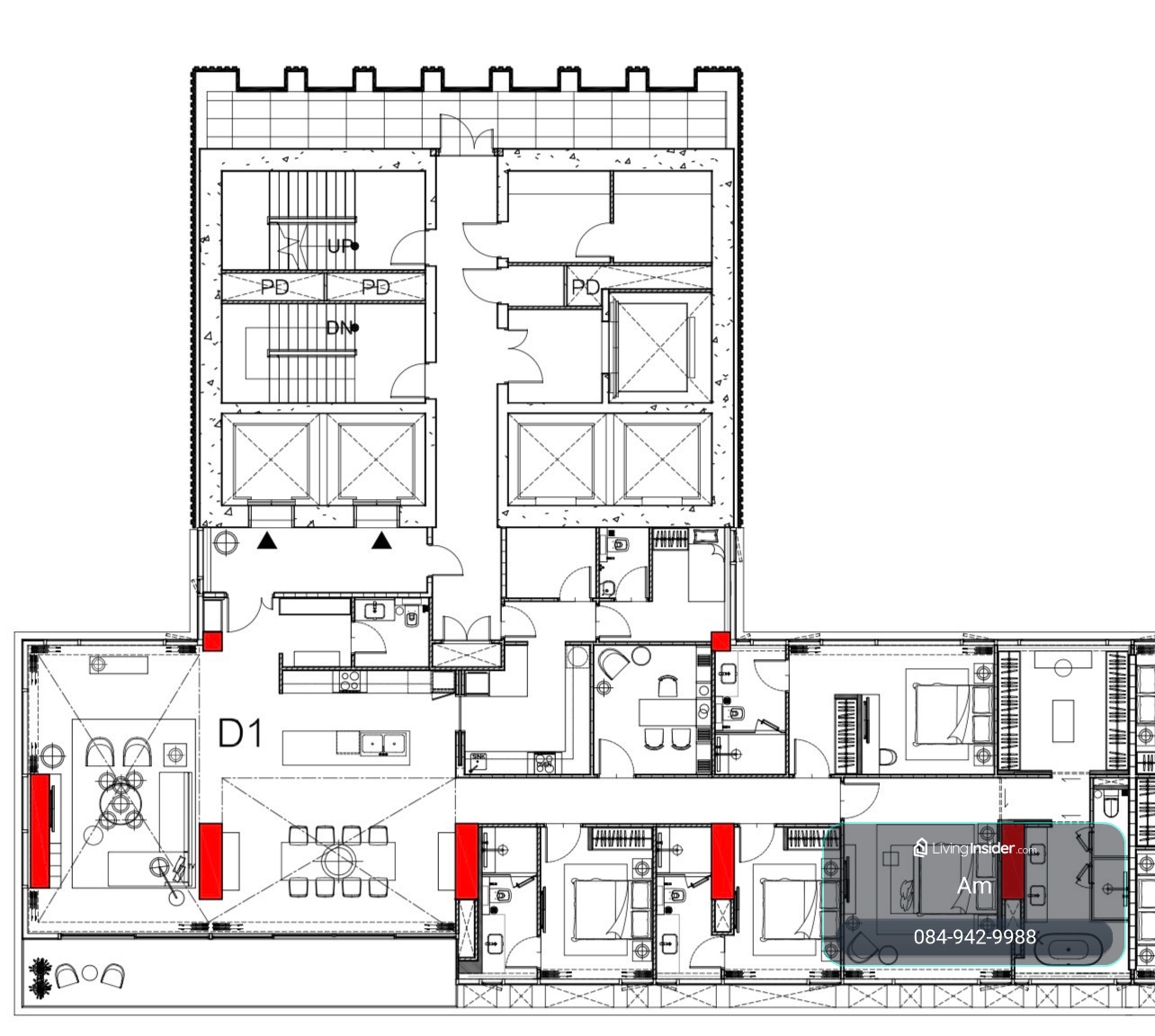 Dusit Residences: 291.31sqm 4+1bed 4.5bath 135,000,000 Double Volume Living corner unit Am: 0656199198 – รูปที่ 4