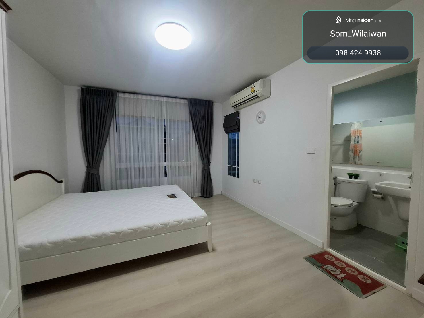 Available for rent, corner unit, Indy Bang Yai University, beginning of Soi Kaew In, 5 minutes to Central Westgate. – รูปที่ 3