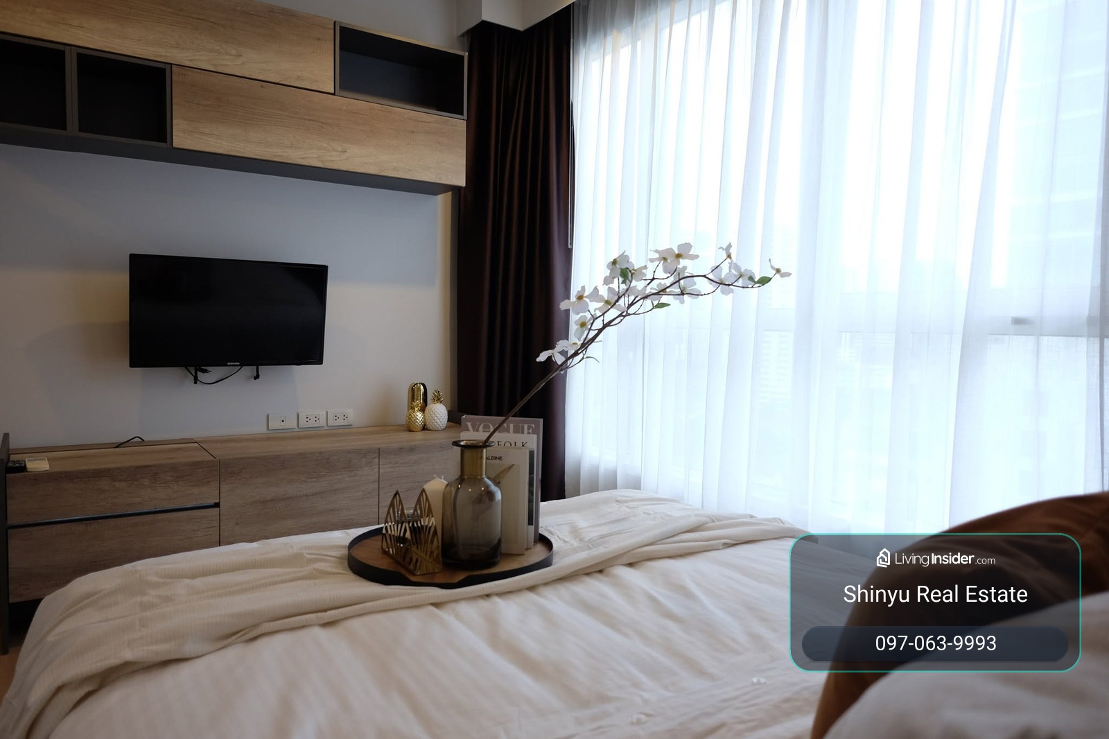 ให้เช่าคอนโด HQ Thonglor  - 1 ห้องนอน 1 ห้องน้ำ - 43 ตร.ม. - เช่า 37,000 บาท/เดือน [BWr2610011]  – รูปที่ 2