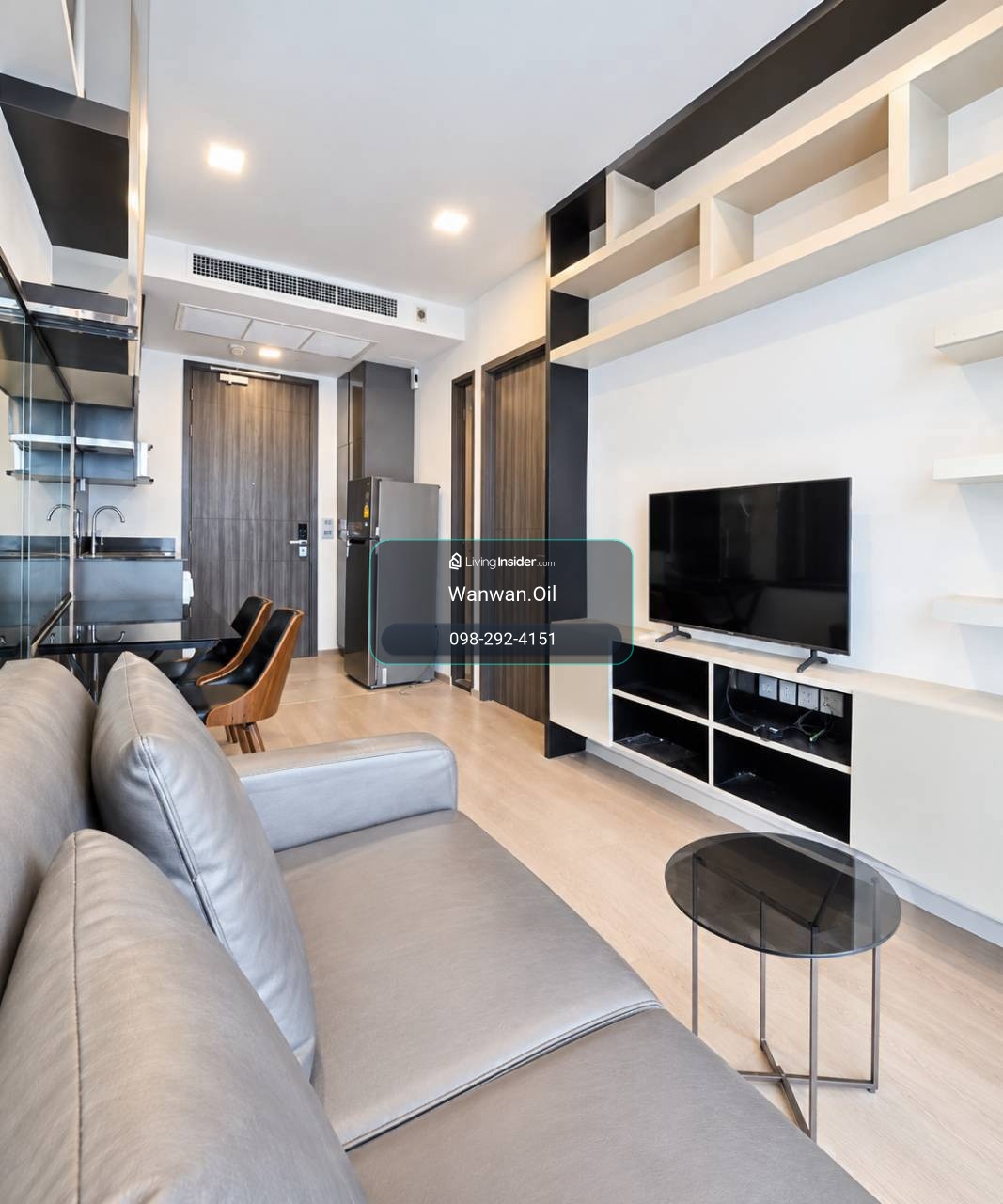 READY TO MOVE 🎖️ 𝐀𝐒𝐇𝐓𝐎𝐍 𝐀𝐒𝐎𝐊𝐄 1 BED 1 BATH  31 sqm 20+ Floor Price  26,000 Per month New Room ☎️Appointment  Tel : 098-292-4151 – รูปที่ 4