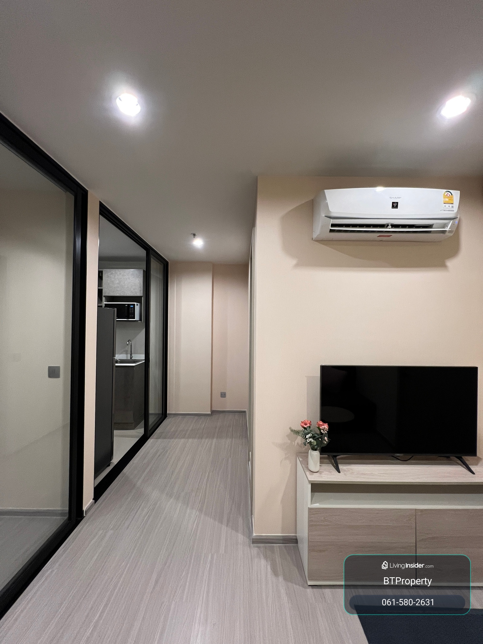 ห้องพร้อมอยู่ หัวนอนไม่ติดใคร ครัวปิดติดระเบียง ชั้นสูง | Aspire Erawan Prime +66 615802631 ดาว // Line id : @yps3670k – รูปที่ 3