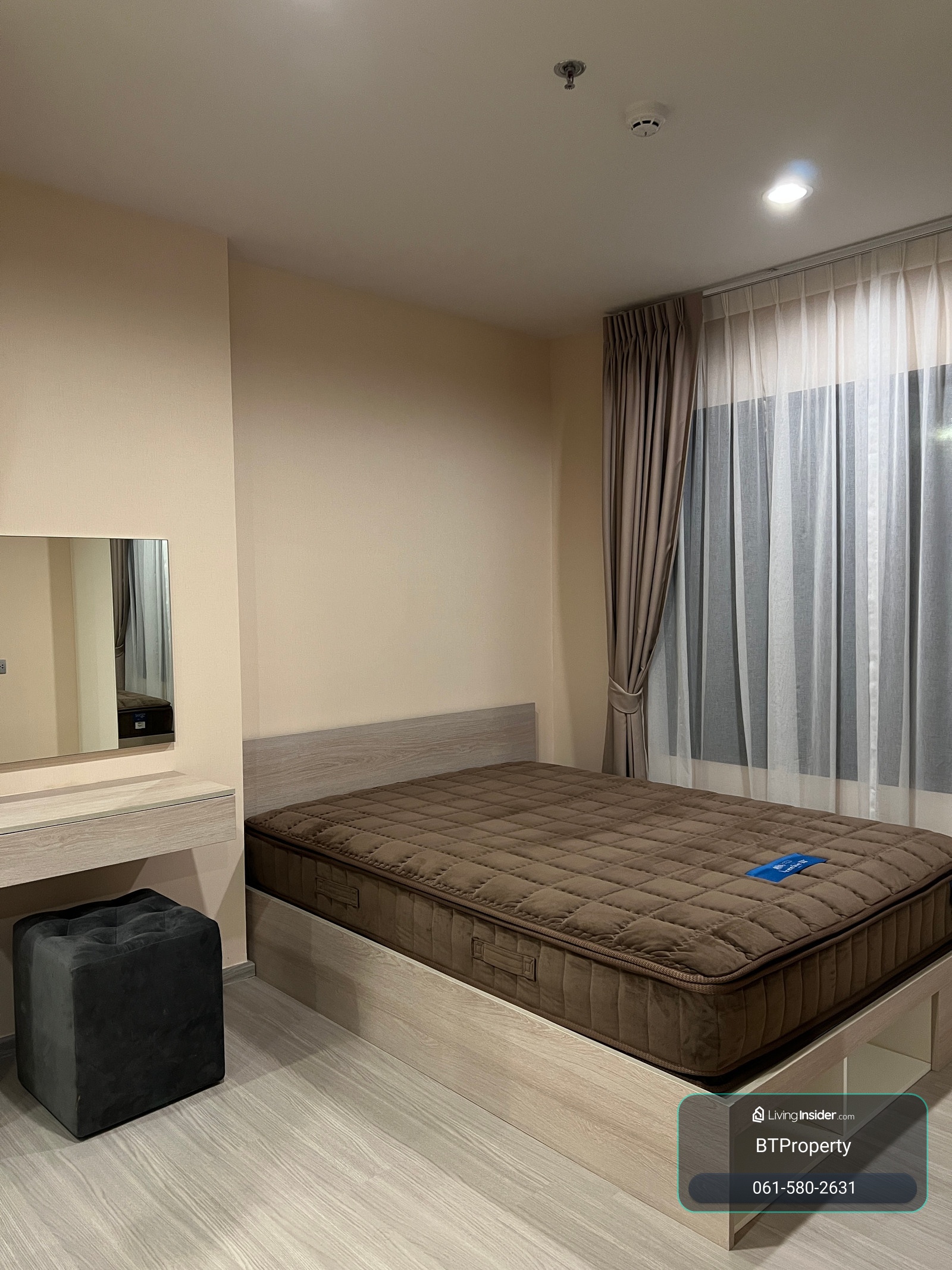 ห้องพร้อมอยู่ หัวนอนไม่ติดใคร ครัวปิดติดระเบียง ชั้นสูง | Aspire Erawan Prime +66 615802631 ดาว // Line id : @yps3670k – รูปที่ 4