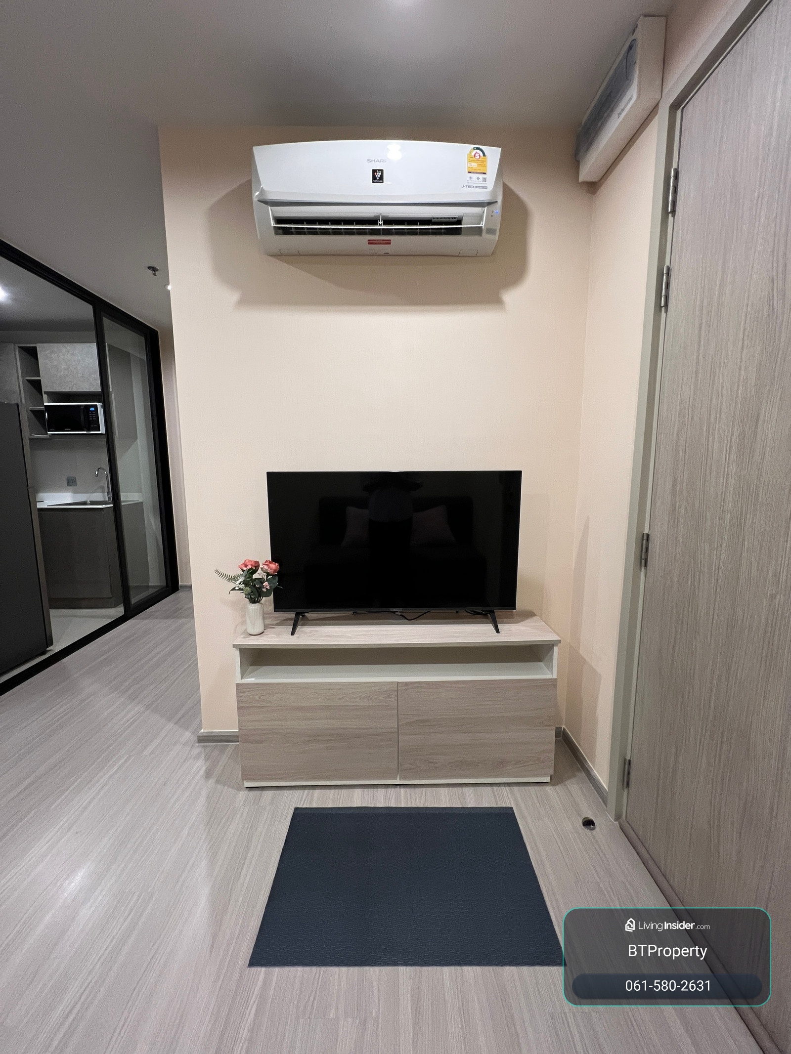 ห้องพร้อมอยู่ หัวนอนไม่ติดใคร ครัวปิดติดระเบียง ชั้นสูง | Aspire Erawan Prime +66 615802631 ดาว // Line id : @yps3670k – รูปที่ 2