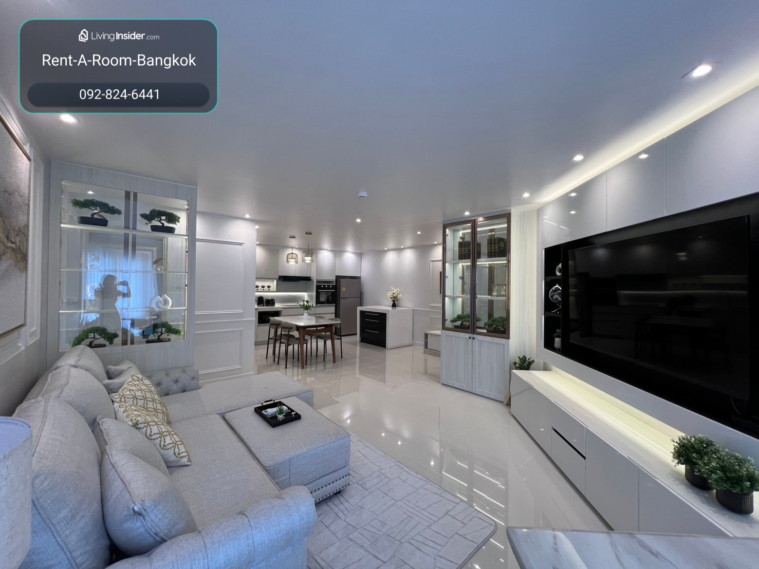 Belle park residence, 98 sqm 2 bed 2 bath, floor 17, 60,000 thb  – รูปที่ 4