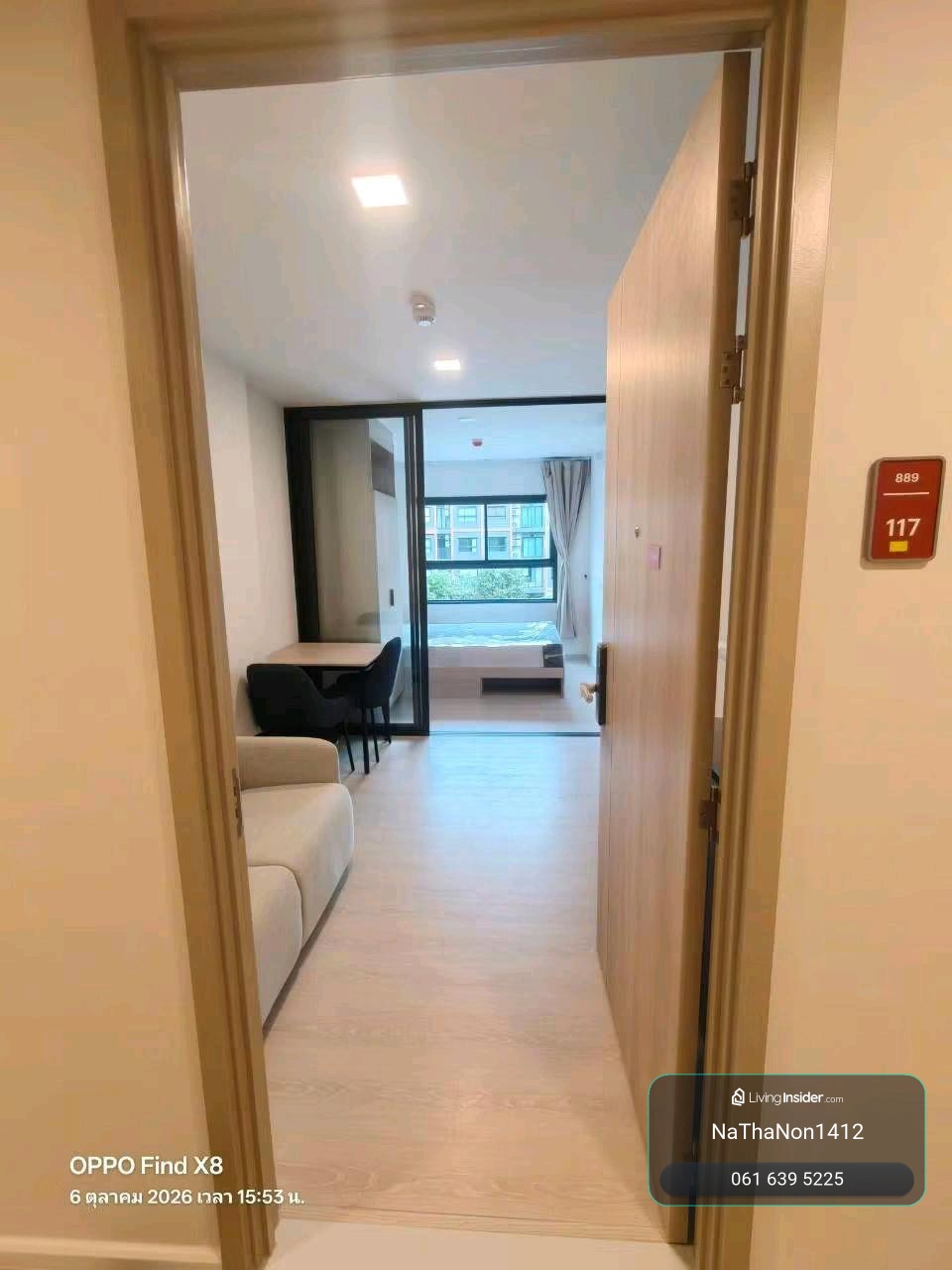 🏙️Condo for rent, brand new, 2 rooms @Dcondo Kiri, fully furnished, electric ready to move in, say hello 📱or Line: 0616395225 – รูปที่ 4