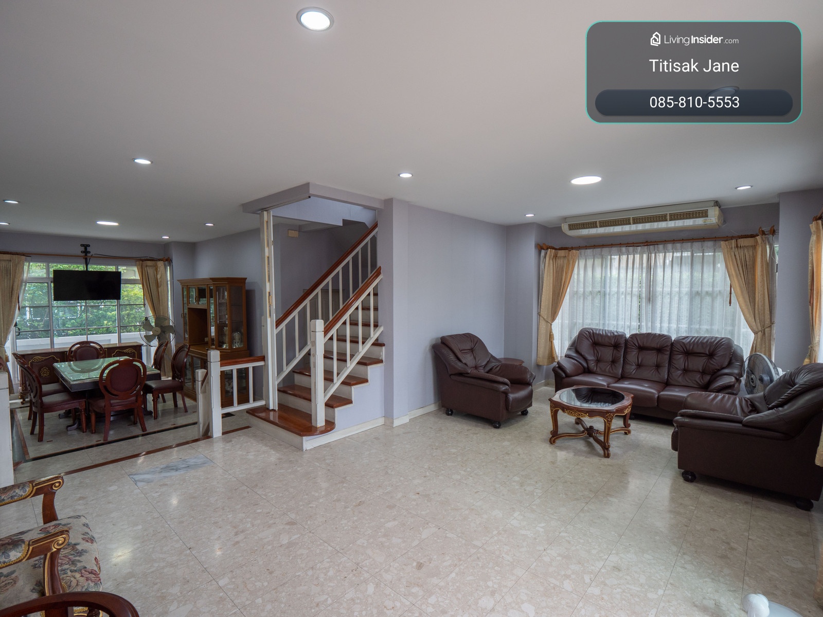 Home For Rent ให้เช่าถูกมาก 40,000 B/M. น้ำไม่ท่วม  ให้เช่าบ้านเดี่ยว 5 นอน 4 น้ำ หมู่บ้านนันทวัน สวนหลวง ร.9   ขนาด 94.5 ตรว. 300 ตรม. ราคาดีมาก สภาพดีมาก ทำเลดีมาก เดินทางสะดวก หมู่บ้านลักชัวรรี่ – รูปที่ 3