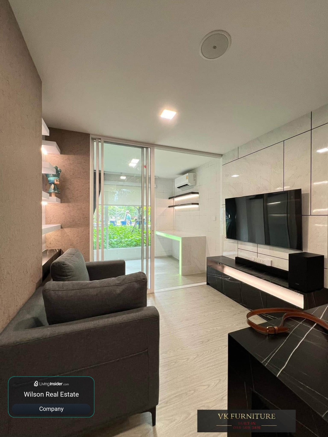 🌊 For rent 𝗞𝗔𝗩𝗘 𝗧𝗢𝗪𝗡 𝗜𝗦𝗟𝗔𝗡𝗗 | ✨ | Building D, 1st floor | 39.09 sq m. | Garden and swimming pool view – รูปที่ 2