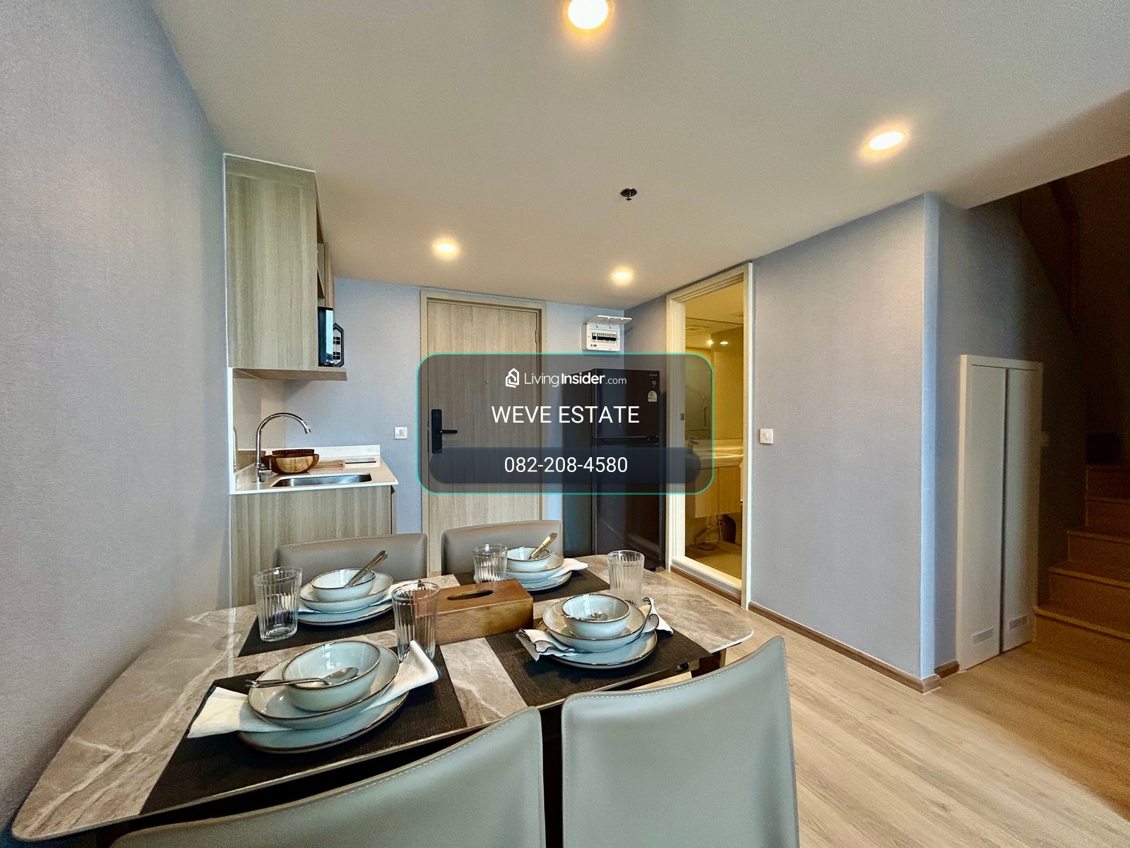 Promotion 35000/ Month for Rent Life Rama 4 Asoke  (Close to MRT : Queen Sirikit National Convention Center) – รูปที่ 3