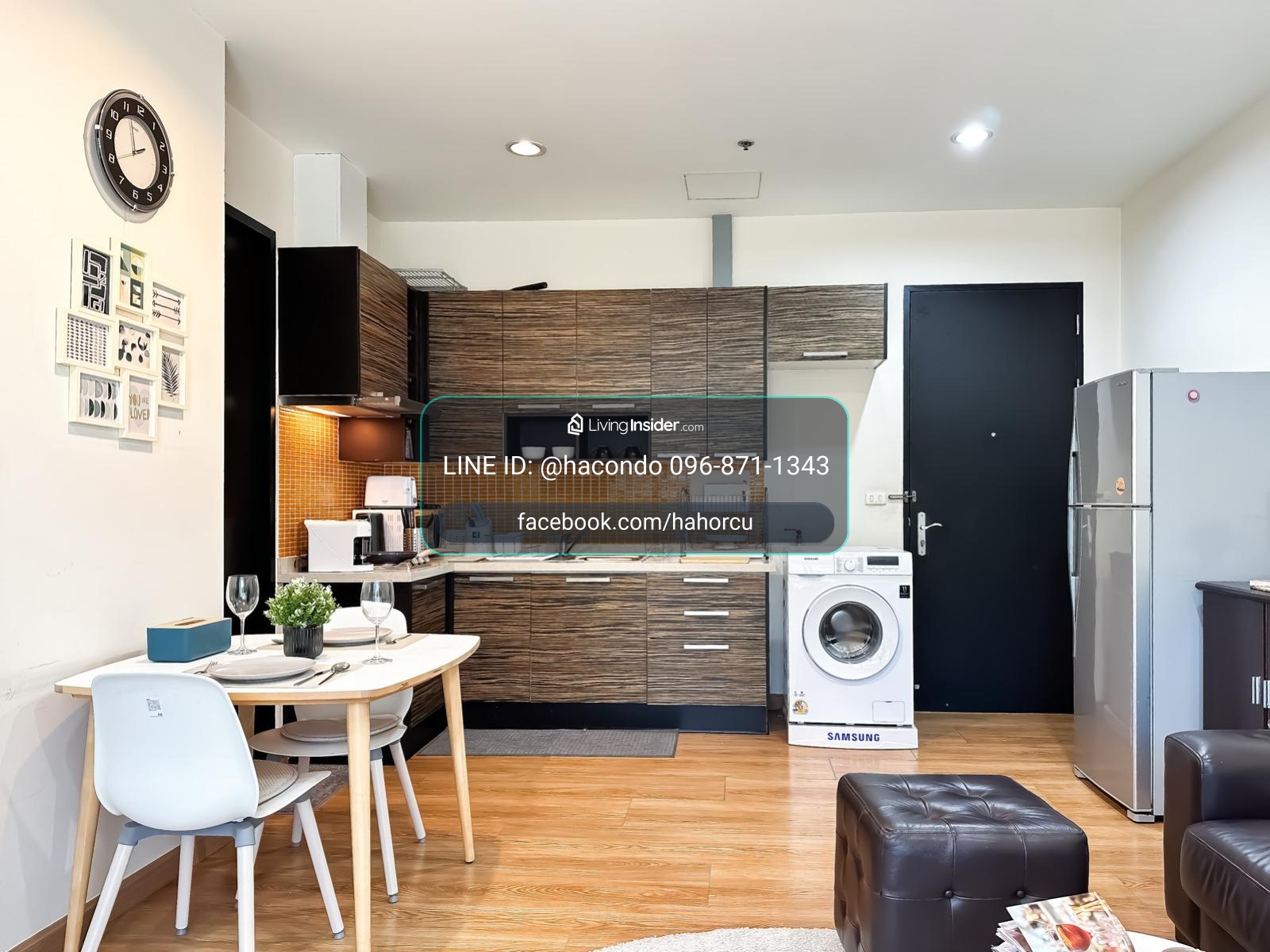 Baan Klang Krung Siam - Pathumwan【𝐑𝐄𝐍𝐓】Soft color tones combined with perfectly matching furniture create a warm, elegant, and relaxing atmosphere. Contact Line ID: @hacondo – รูปที่ 4