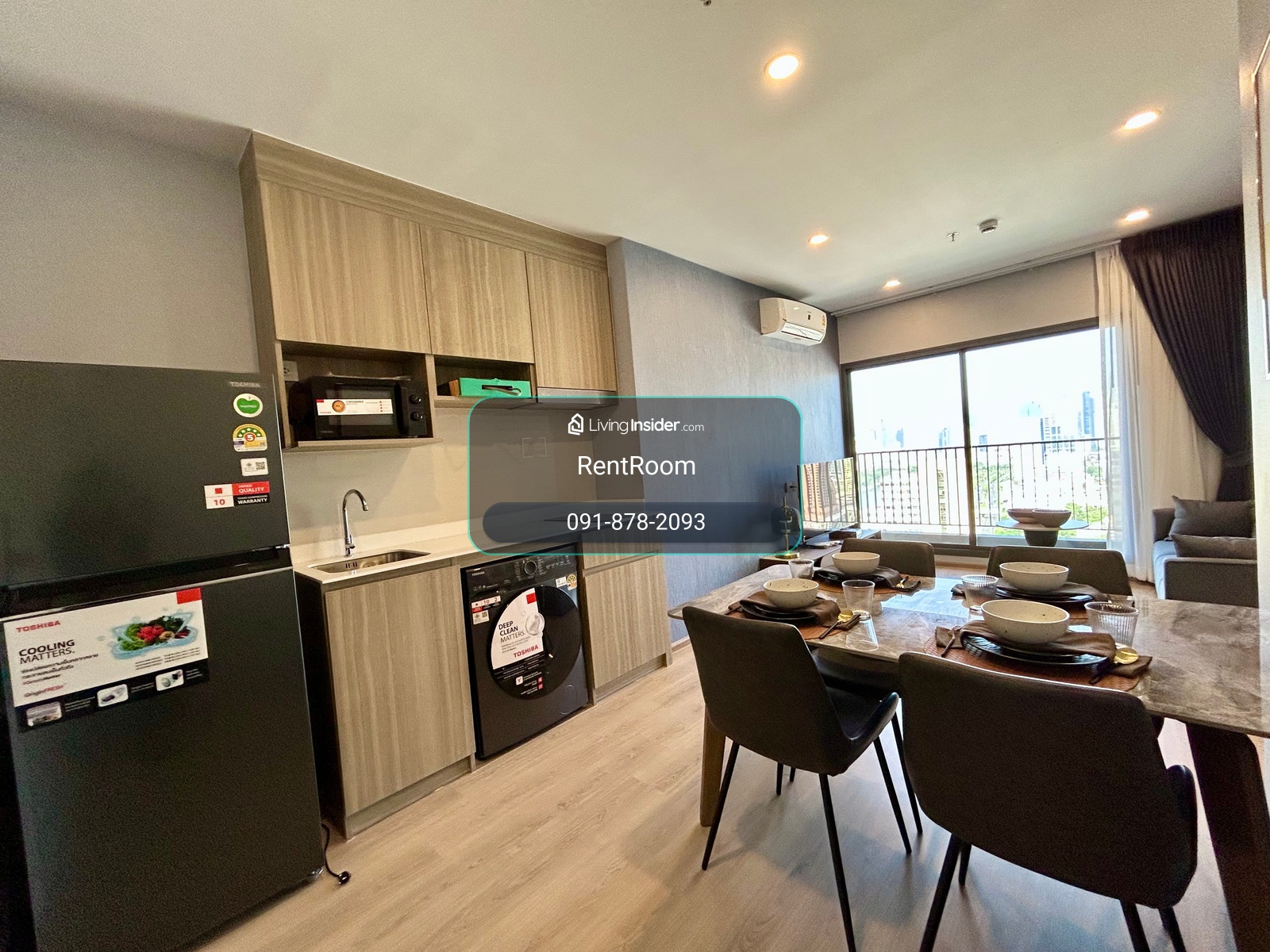 Special price 44,999/ month for rent Life Rama 4 asoke – รูปที่ 2