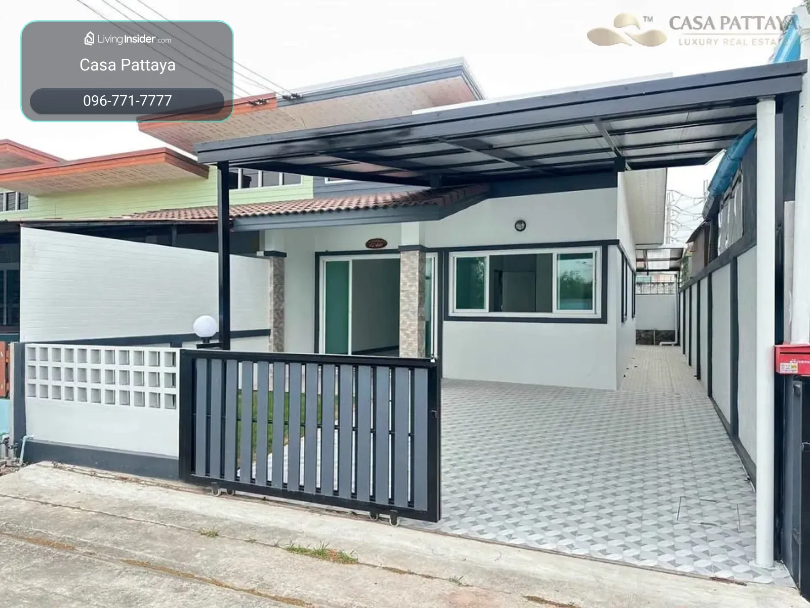 Modern Townhouse for Sale (Corner Unit) in Rong Po - Takhian Tia, Pattaya – รูปที่ 2