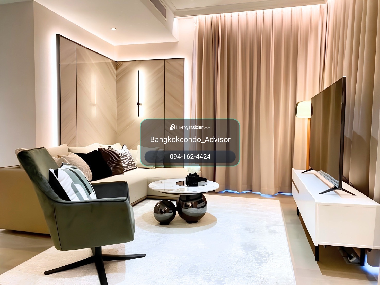 CELES ASOKE @Bangkok Prime Area 🔥Super Luxury Condo 3Bedrooms🔥 200,000/month ☎️Call: 094-162-4424 – รูปที่ 3