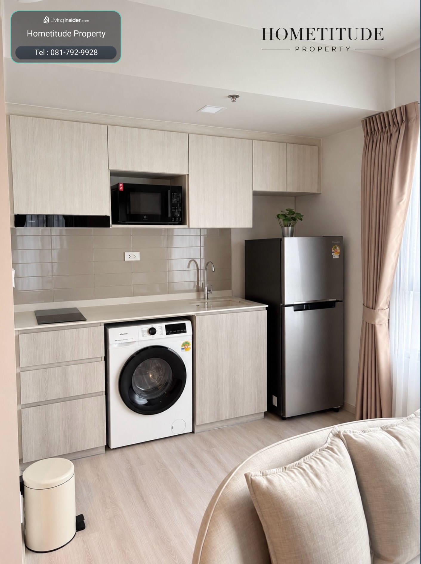 🐶🔥 ให้เช่า COBE Ratchada–Rama 9 | Pet Friendly 🏠 1 Bedroom Plus | ห้องใหญ่ 40.71 ตร.ม. 🐈 มีห้องอเนกประสงค์ จัดเป็นห้องนอนที่ 2 ได้ 🍀🍃 เพียง 28,000 บาท/เดือน – รูปที่ 3