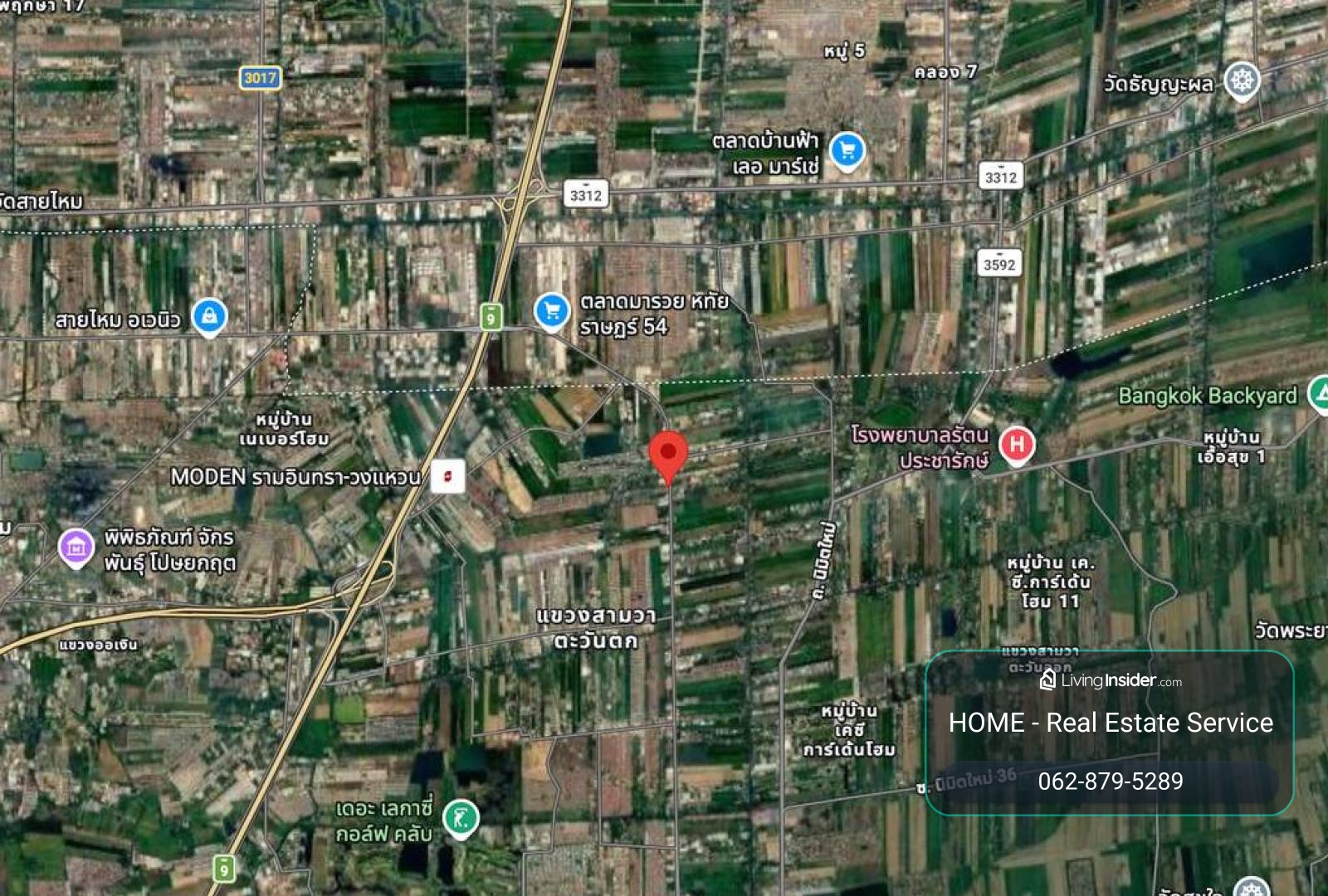 ที่ดินติดถนนใหญ่หทัยราษฏร์ / 3 ไร่ 380 ตร.วา (ขาย), Land located next to Hathairat main road. / 380 Square Wa (FOR SALE) TPM464 – รูปที่ 4