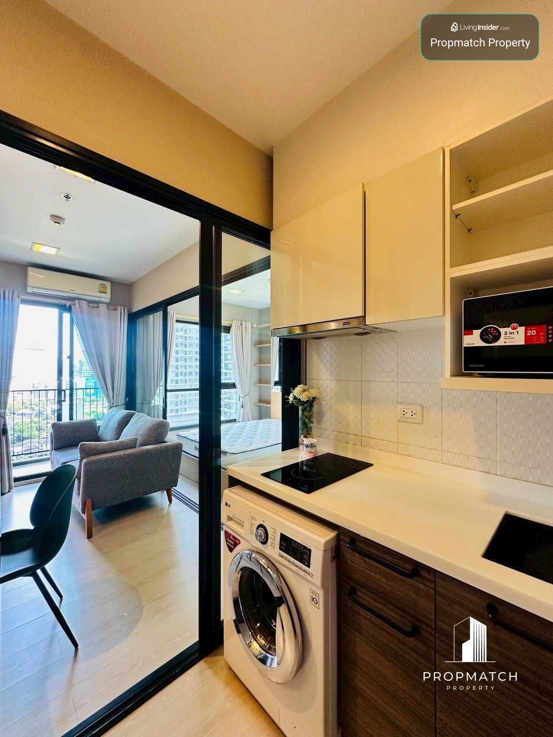 ✨Flash Deal ✨Condolette Midst Rama 9 ( 1Bed 1Bath 30SQM.) พร้อมอยู่ ! เพียง 17,000 บาทต่อเดือน Tel.0981315848@propmatch  – รูปที่ 3