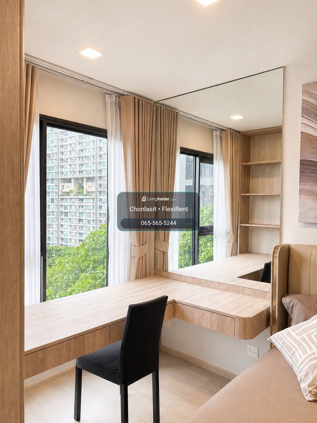 🌿 ห้องใหม่เอี่ยม วิวสวนส่วนกลาง | ส่วนกลางลอยฟ้า 6 ชั้น | Life Phahon Ladprao – รูปที่ 2