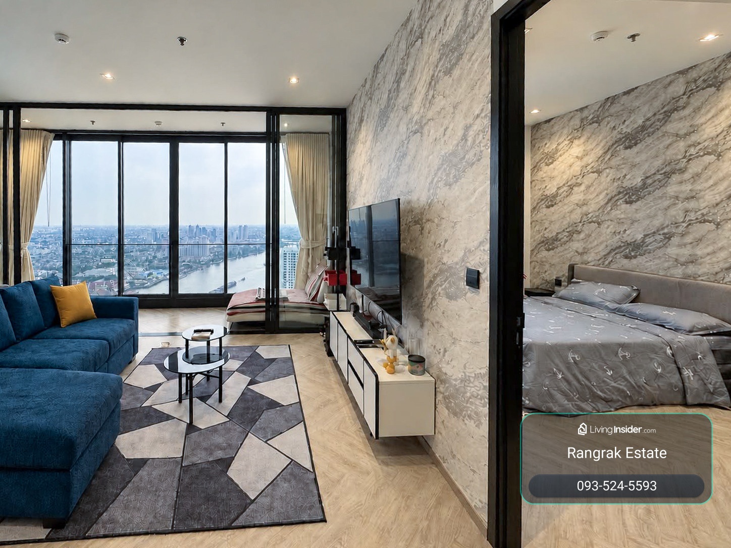 💥ST-4589💥ว่าง ให้ เช่า แชปเตอร์ เจริญนคร - ริเวอร์ไซต์👉แอดไลน์ @mastercondo  – รูปที่ 3
