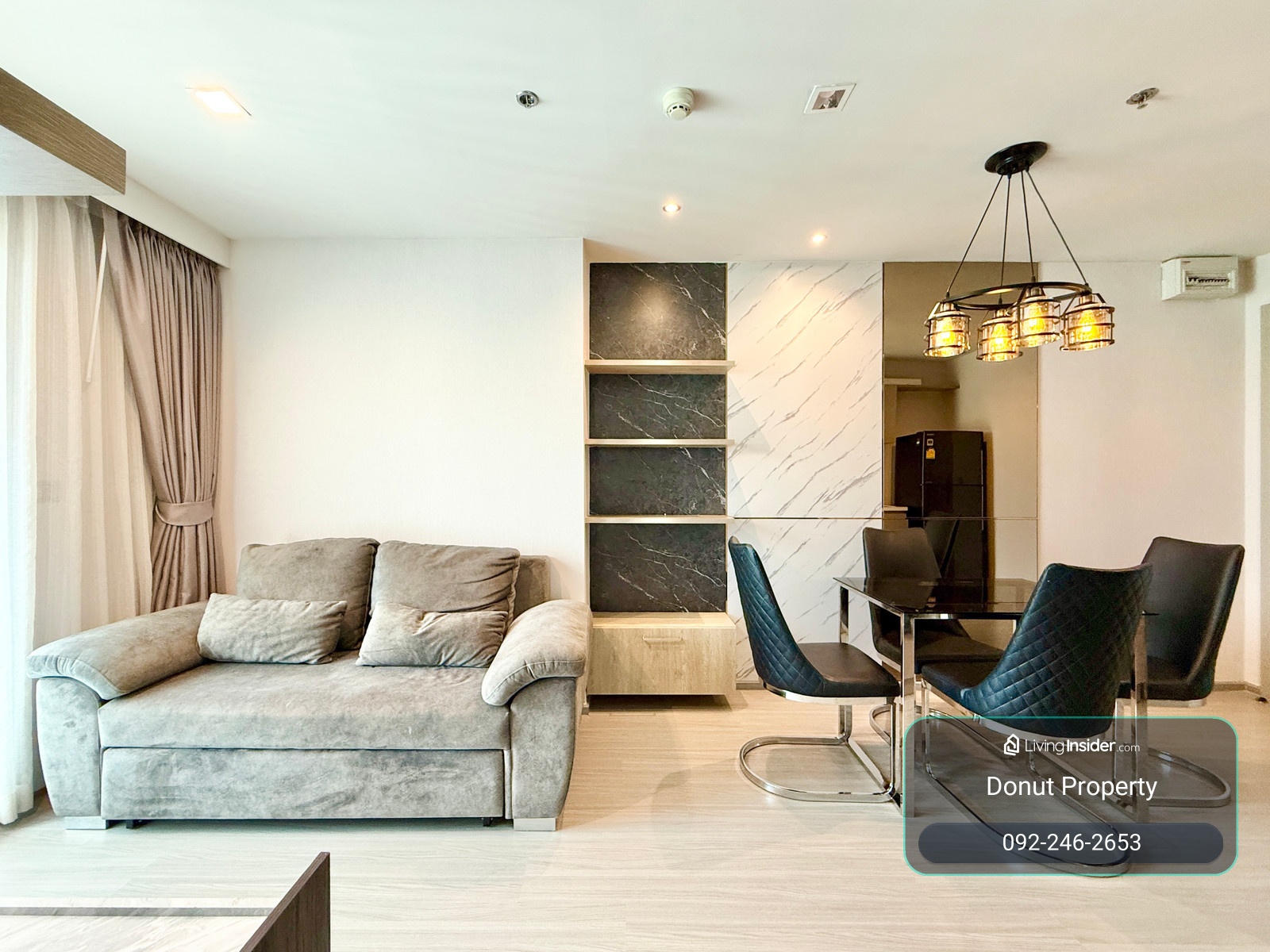 ให้เช่า✨🌈 𝗟𝗶𝗳𝗲 𝗟𝗮𝗱𝗽𝗿𝗮𝗼  2 bed 2 bath ตำแหน่งมุม Layout สวย วิวเซ็นทรัล ห้องตกแต่งสวย Call 092-2462653 Donut – รูปที่ 2