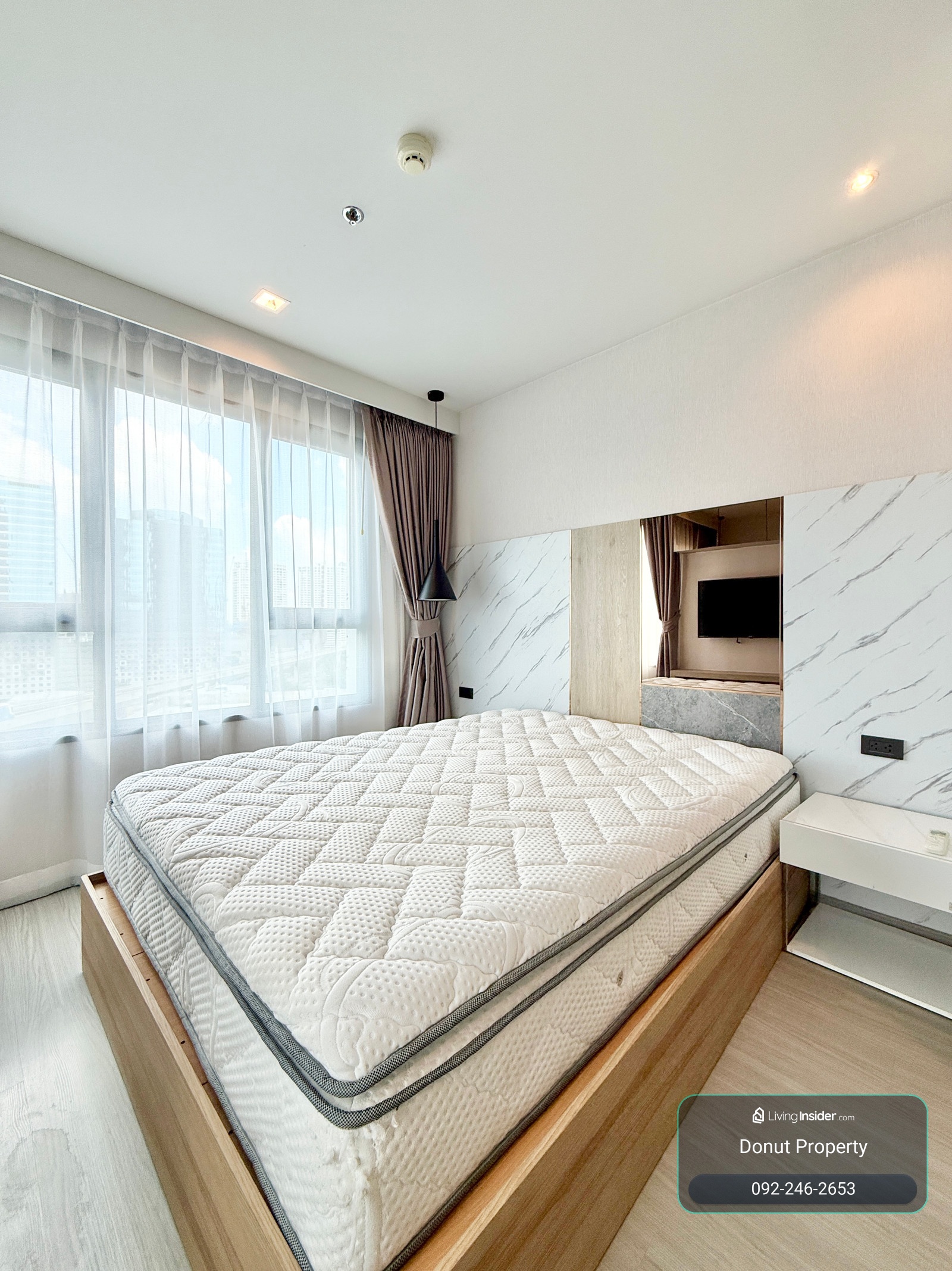 ให้เช่า✨🌈 𝗟𝗶𝗳𝗲 𝗟𝗮𝗱𝗽𝗿𝗮𝗼  2 bed 2 bath ตำแหน่งมุม Layout สวย วิวเซ็นทรัล ห้องตกแต่งสวย Call 092-2462653 Donut – รูปที่ 3