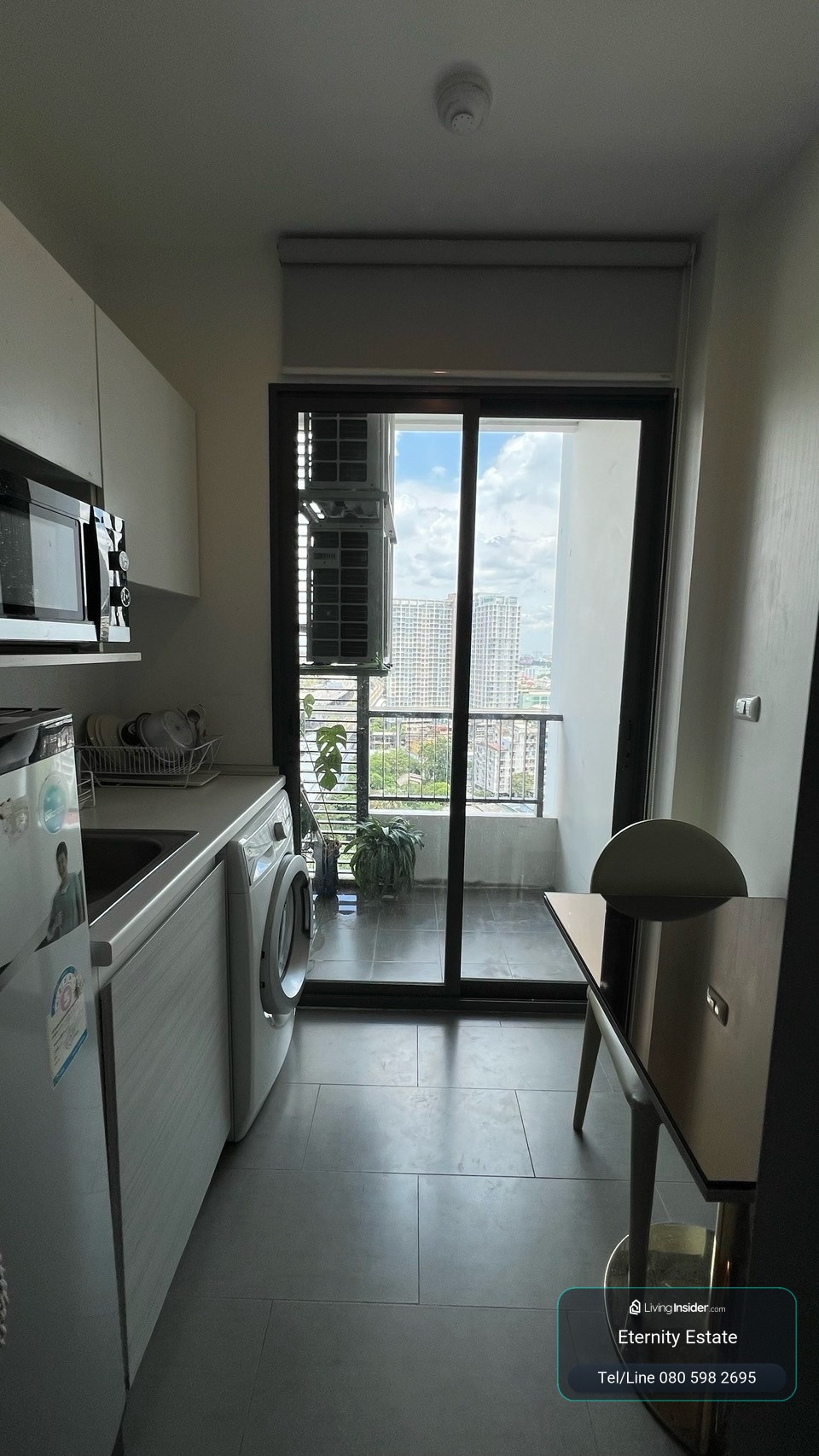 For rent :  Metro Sky Prachachuen, 17th floor, Building B, west balcony with opened view. – รูปที่ 3