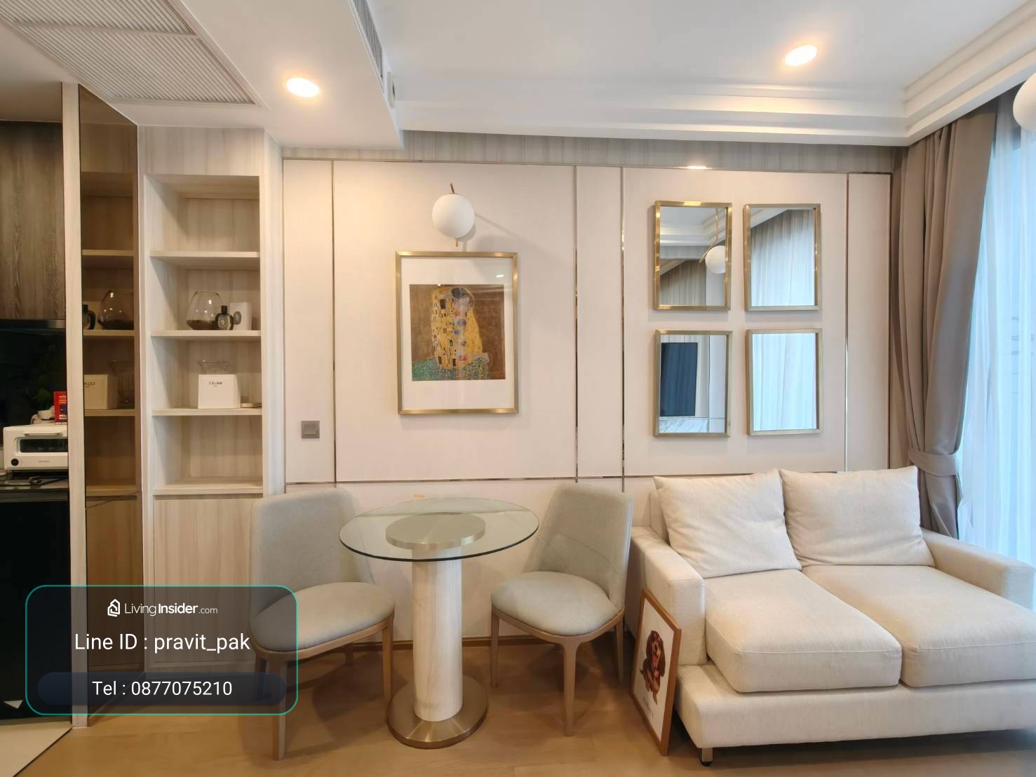 ให้เช่า Ashton Chula-Silom 1 นอน 1 น้ำ ชั้นสูง แต่งสวย พร้อมเข้าอยู่ ถ่ายจากห้องจริง 087-7085210 Boy – รูปที่ 2