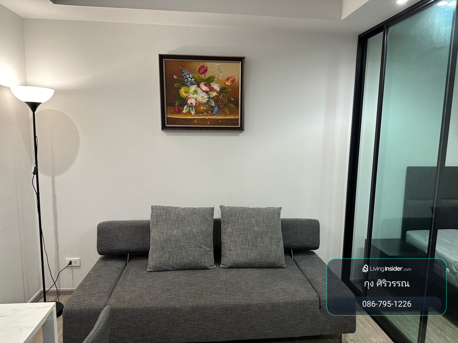 ให้เช่า คอนโด รีช พหลโยธิน 52 BTS สะพานใหม่ 600 ม. ห้องมุม 31 ตรม – รูปที่ 2