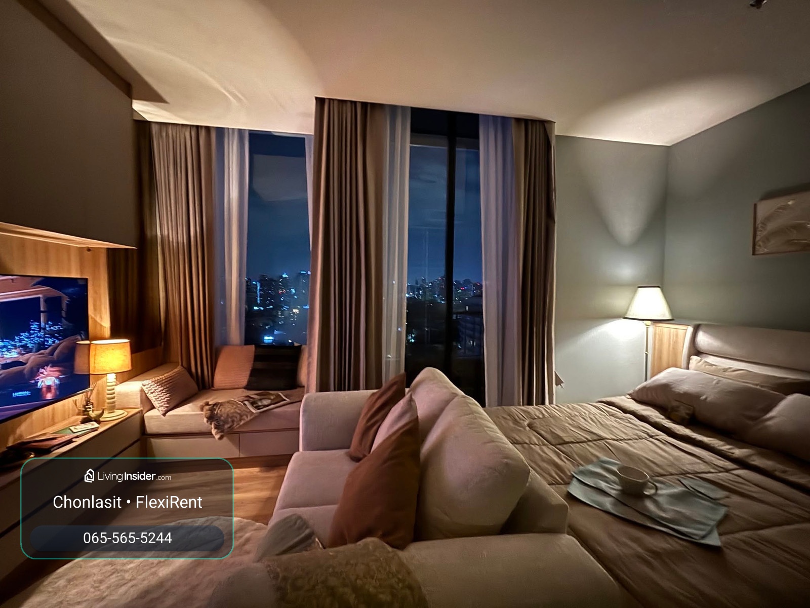 ✨ 1 Bedroom High Ceiling พร้อม Daybed แต่งสวยสไตล์ Cozy วิวเมืองทองหล่อ | Noble Form Thonglor – รูปที่ 3
