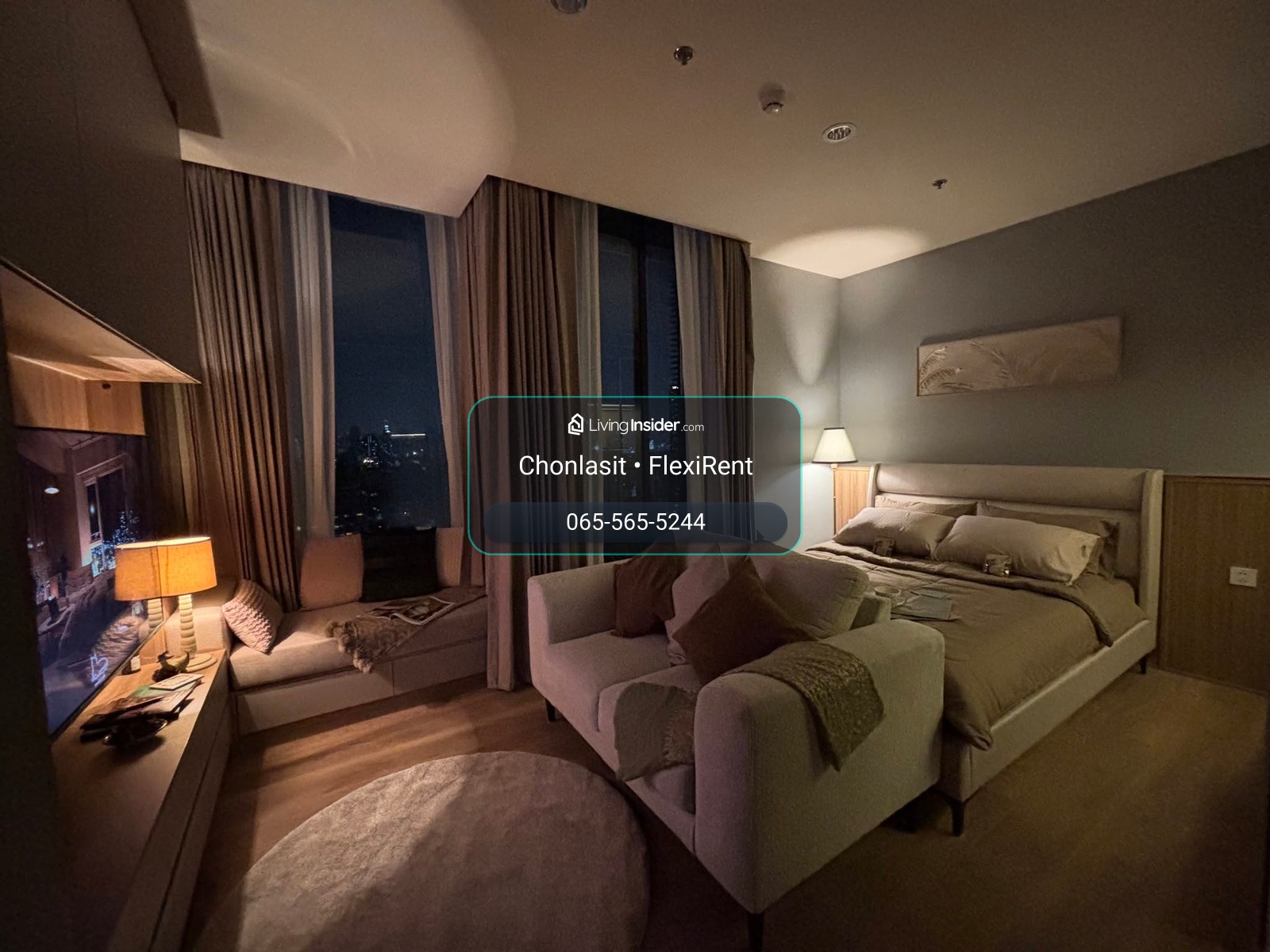 ✨ 1 Bedroom High Ceiling พร้อม Daybed แต่งสวยสไตล์ Cozy วิวเมืองทองหล่อ | Noble Form Thonglor – รูปที่ 2