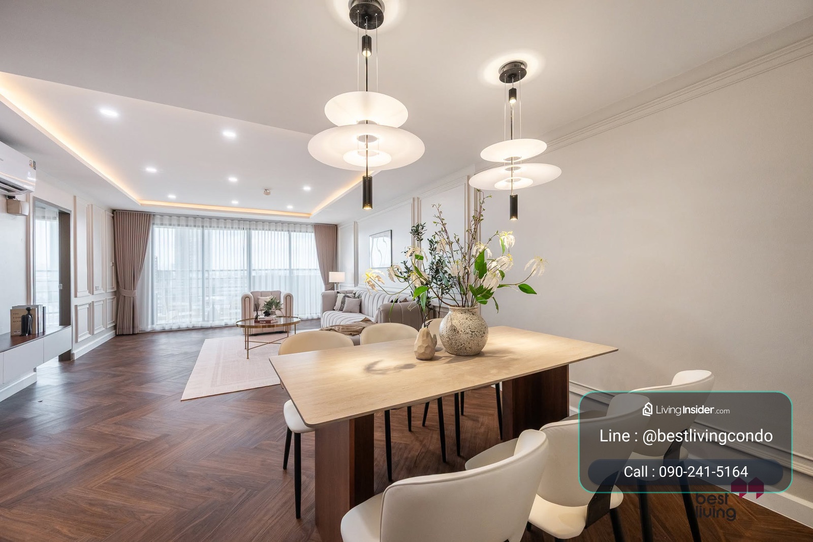 Flora Ville ห้องใหญ่ 100.32 ตร.ม. 2 ห้องนอน ใกล้ ARL หัวหมาก – รูปที่ 3