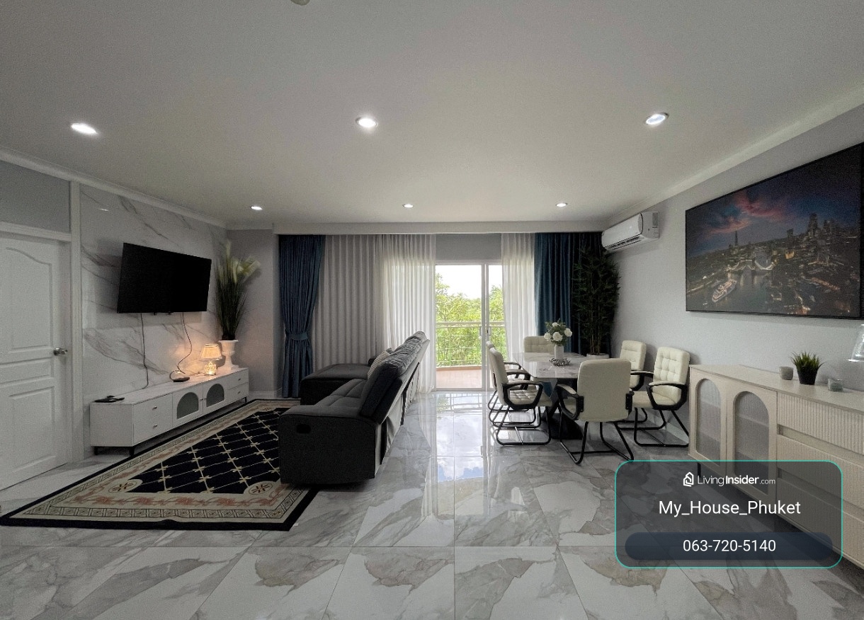 Elegant Foreign Freehold Apartment | 140 sqm 3-Bed Unit with Curved Mountain View Balcony (THB 8.8M) – รูปที่ 3