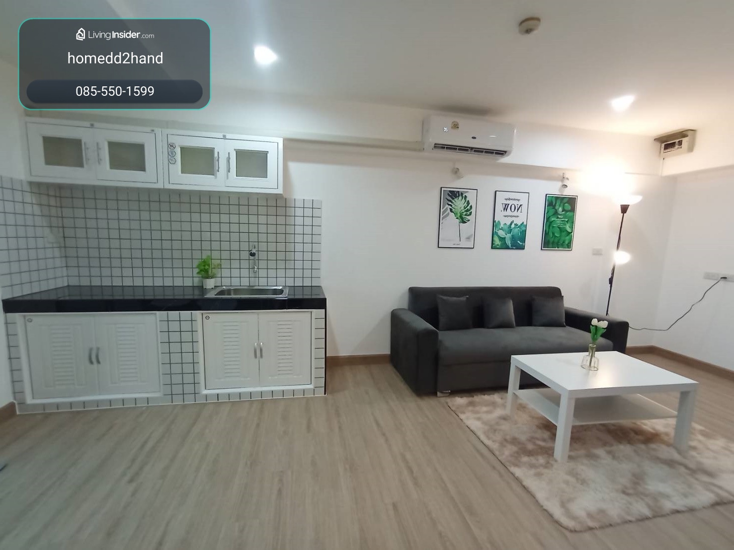ขาย คอนโด บ้านกฤษกร ซอยลาดพร้าว 124 ชั้น 8 ขนาด 43ตรม. 2 ห้องนอน 1ห้องน้ำ ปรับปรุงใหม่ ราคา 1,490,000.-บาท สนใจติดต่อ 085-550-1599 – รูปที่ 2