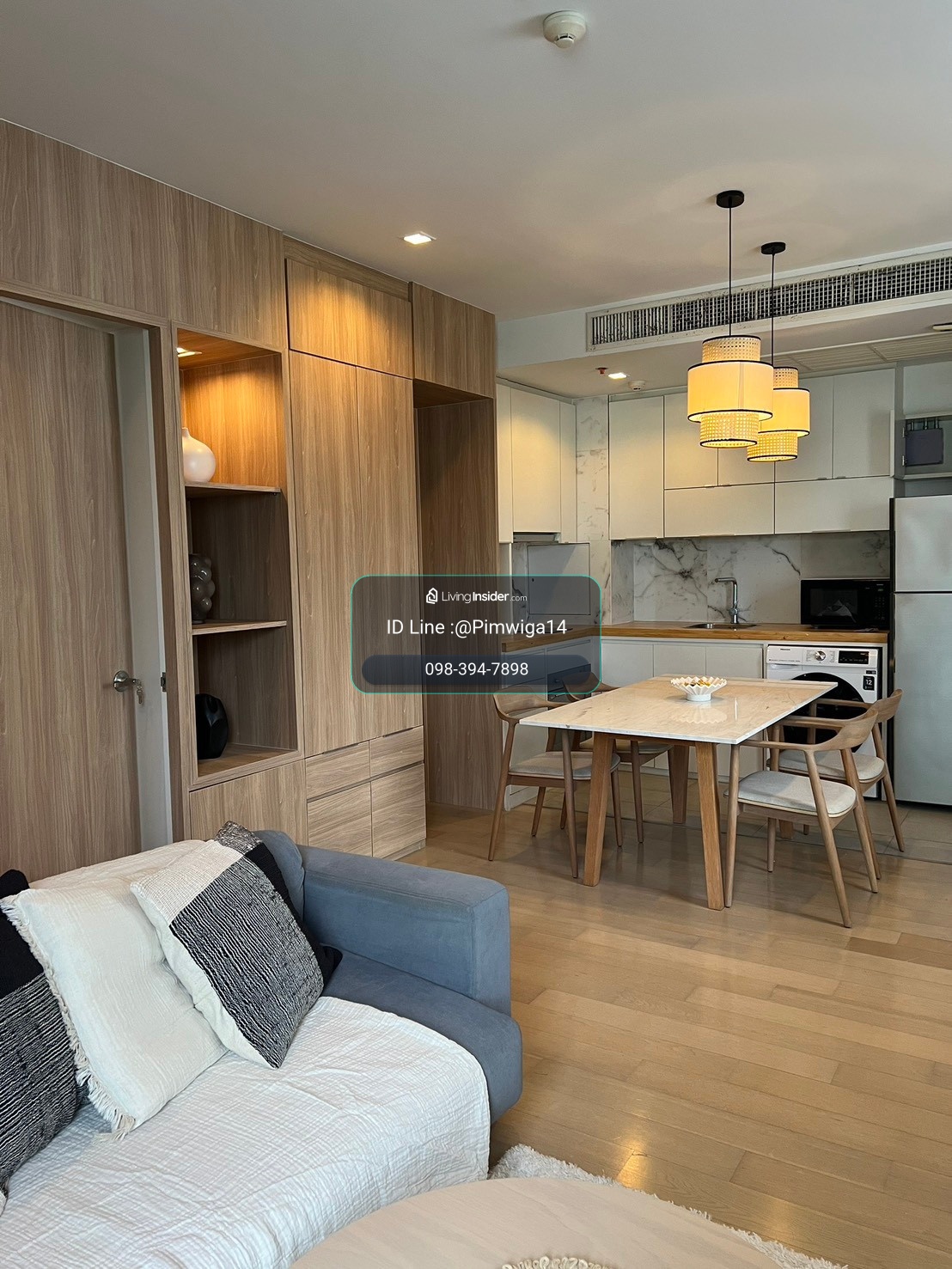 🏙️✨ ให้เช่า HQ Condo Thonglor | คอนโดหรู ใกล้ BTS ทองหล่อ ห้องสวย แต่งครบสไตล์ Modern Minimal โทนไม้อบอุ่น 🪵🤍 บรรยากาศน่าอยู่ พื้นที่กว้างขวาง พร้อมเฟอร์นิเจอร์ Built-in และเครื่องใช้ไฟฟ้าครบ หิ้วกระเป๋าเข้าอยู่ได้เลย! – รูปที่ 4