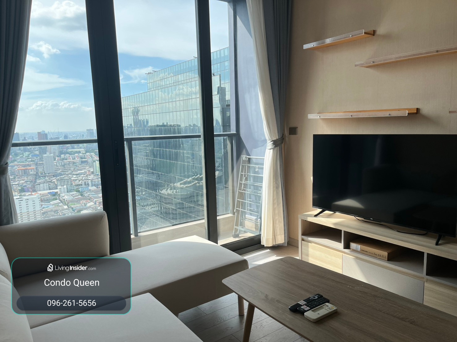 One 9 Five For Rent 2 bed 2 bath 2  58 Sq,m Rental price 40,000 Baht call Nong 096-2615656 Ready to touring everyday วัน ไนน์ ไฟว์ ให้เช่า 2 นอน 2น้ำ พื้นที่ 58 ตรม เช่า 40,000 บาท  สนใจโทร น้อง 096-2615656 พร้อมให้นัดหมายเข้าชมทุกวัน Location : Pharam – รูปที่ 3