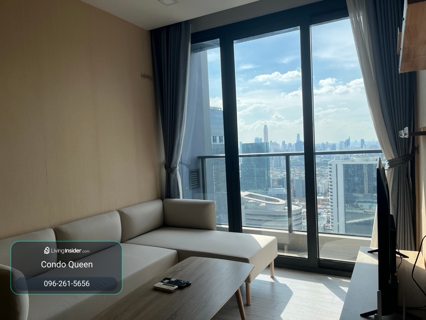 One 9 Five For Rent 2 bed 2 bath 2  58 Sq,m Rental price 40,000 Baht call Nong 096-2615656 Ready to touring everyday วัน ไนน์ ไฟว์ ให้เช่า 2 นอน 2น้ำ พื้นที่ 58 ตรม เช่า 40,000 บาท  สนใจโทร น้อง 096-2615656 พร้อมให้นัดหมายเข้าชมทุกวัน Location : Pharam – รูปที่ 2