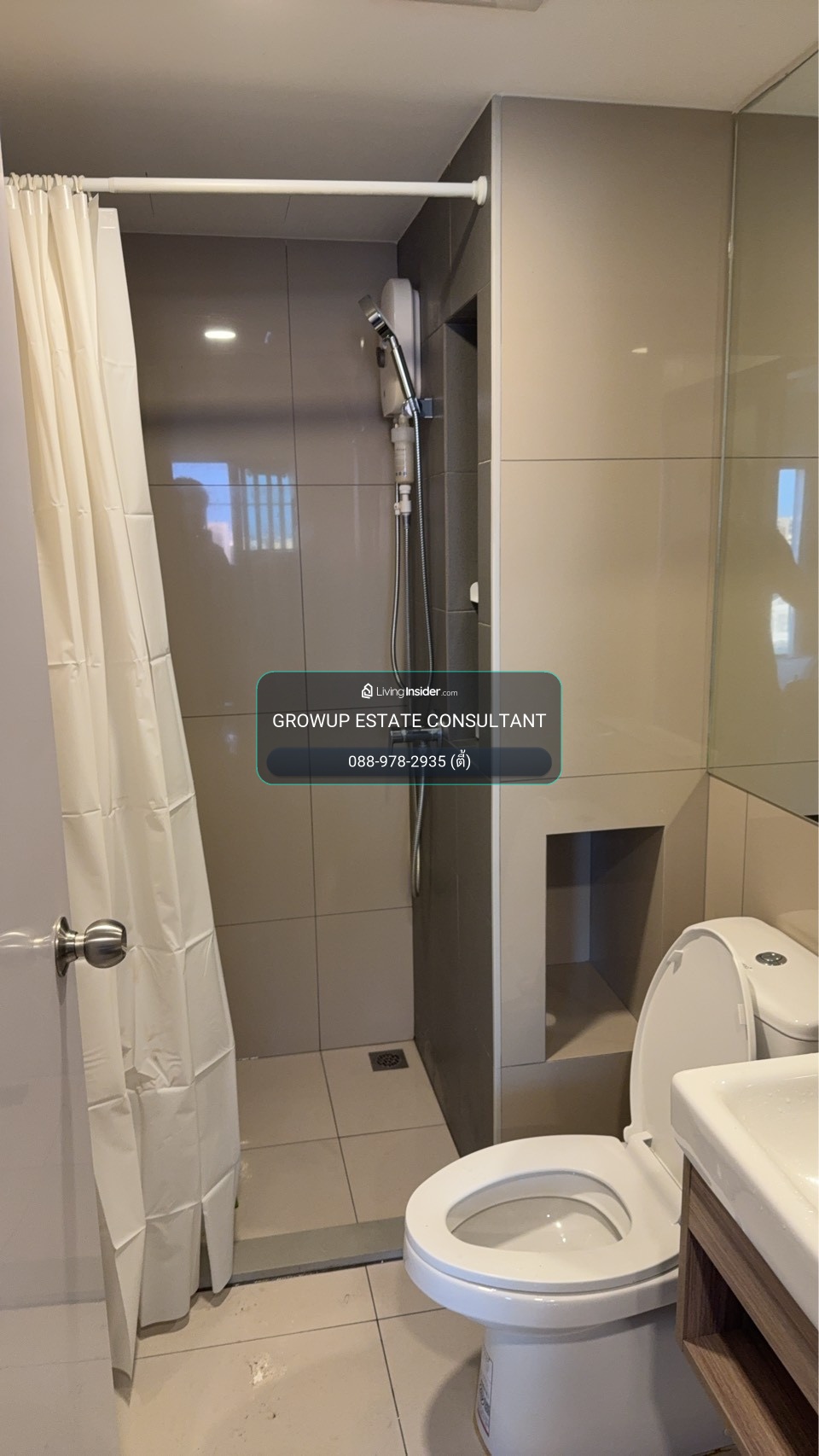 K-7258 🔥🔥 ห้องพร้อมอยู่ เดินทางสะดวก มีรถรับส่งไป BTS ให้เช่า !!  Plum condo Sukhumvit97/1  – รูปที่ 4