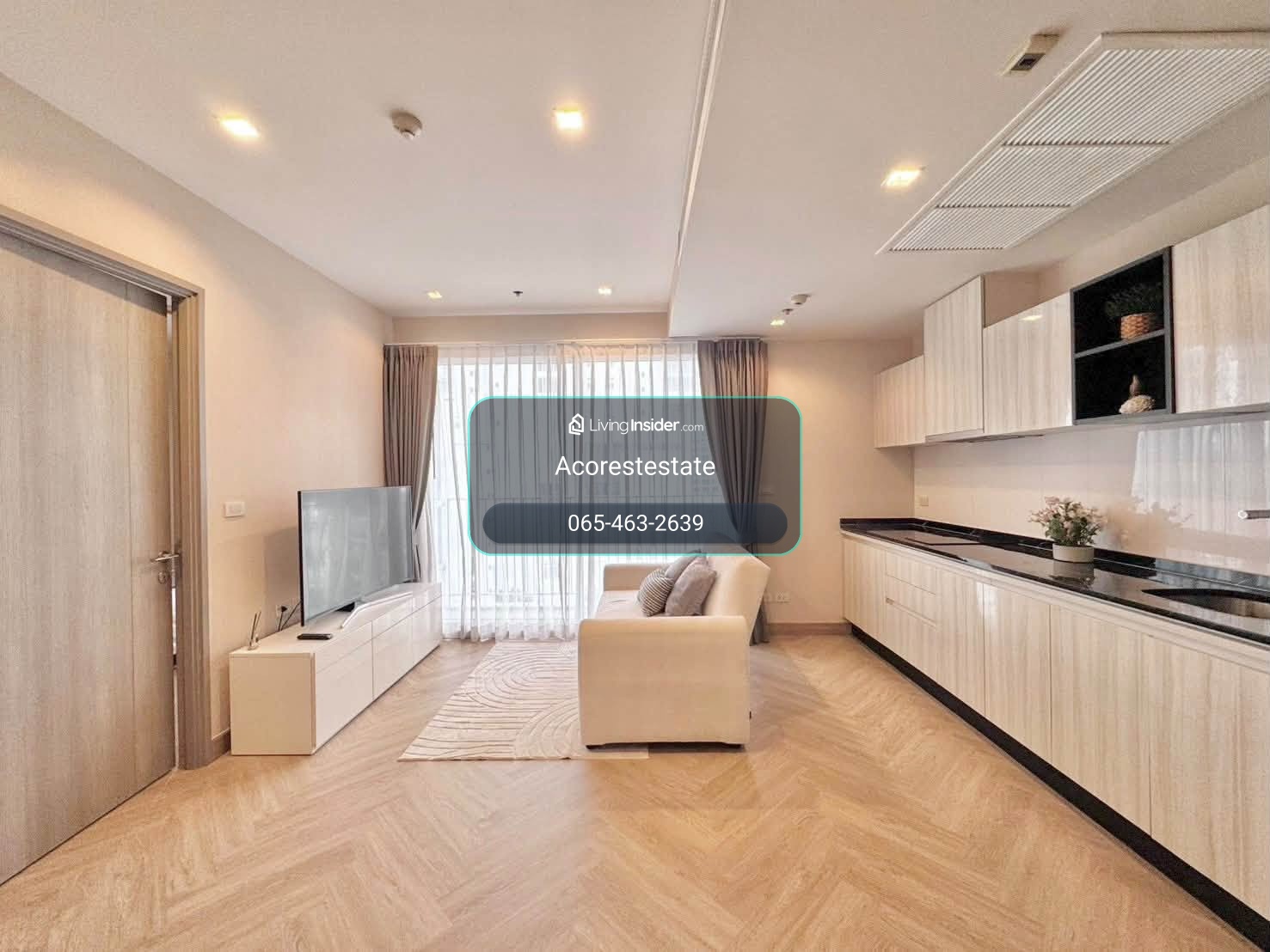 🌷 ให้เช่าคอน HQ Thonglor ✨🌷 1 ห้องนอน 1 ห้องน้ำ | ขนาด 43 ตร.ม. | ชั้น 12 – รูปที่ 2