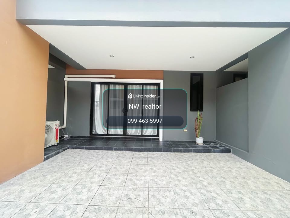2-story townhome for rent, Viridian Prompt Village, Soi Wat Lat Pla Duk. The house is ready to move in. – รูปที่ 2