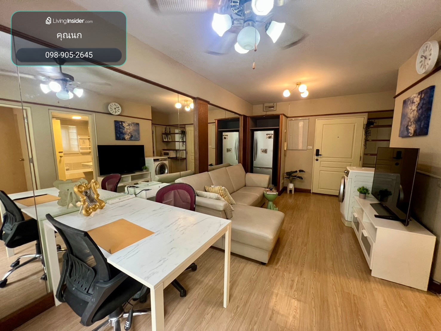 Condo for sale, Baan Suan Than, 43 sq m., 2 bedrooms, 1 bathroom, pets allowed, Ratchada 36, ​​near MRT Lat Phrao. – รูปที่ 3