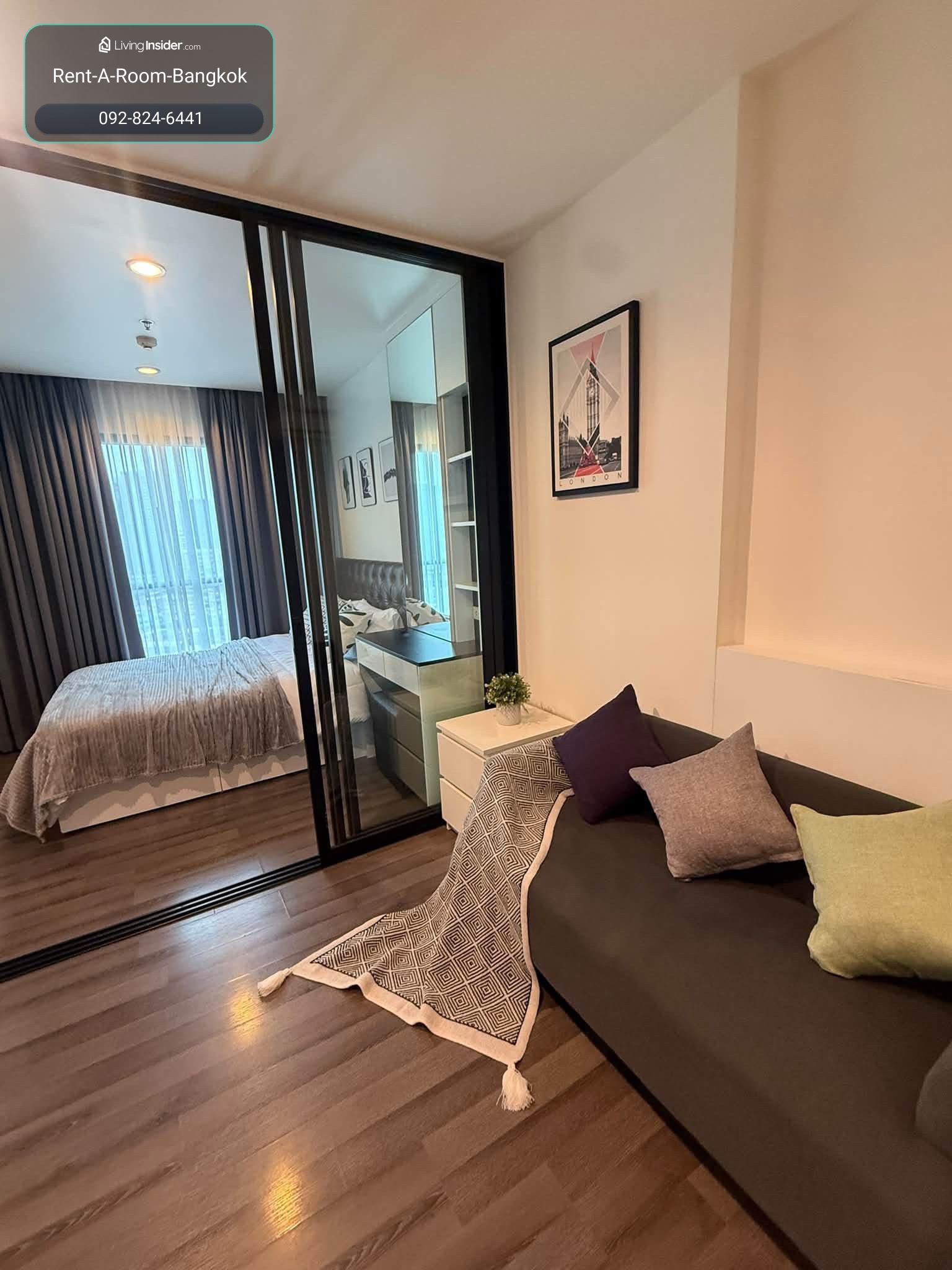 C260272 The base park west, 27 sqm 1 bed furnished, 15,000 thb  – รูปที่ 2