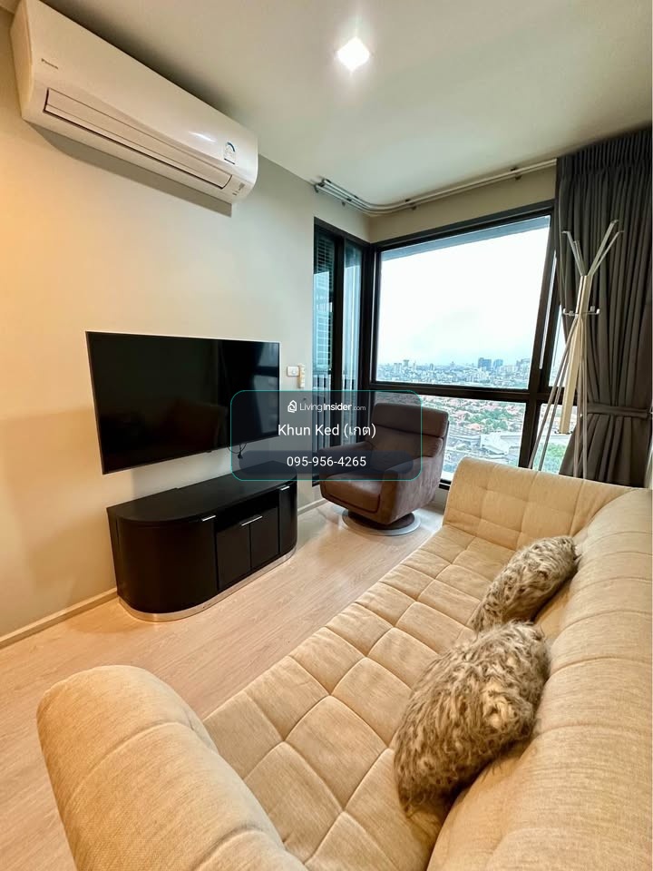 🟢 ให้เช่า คอนโด RHYTHM Sukhumvit 44/1 ห้องสวย ราคาดีมาก! 🔥1 นอน 35 ตร.ม. เฟอร์เครื่องใช้ไฟฟ้าครบ ทิศเหนือ ชั้นสูง วิว BTS ⎯ เดินทางสะดวก 🚆 BTS พระโขนง – รูปที่ 3