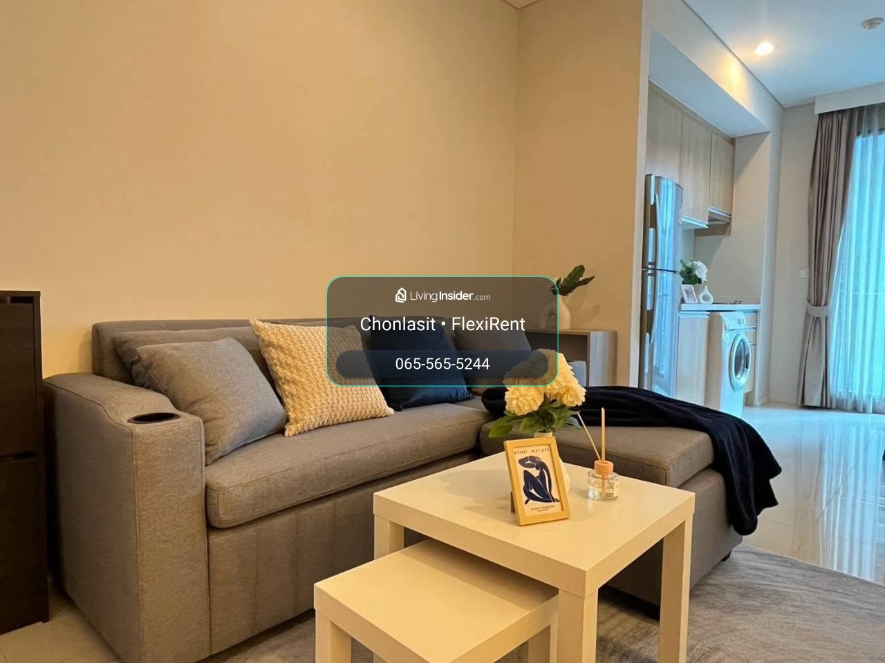 ✨ ห้องใหญ่ สวย ตกแต่งบิลต์อินครบ พร้อมเข้าอยู่! 42 ตร.ม. ชั้น 19 ติด MRT เพชรบุรี | Villa Asoke – รูปที่ 4
