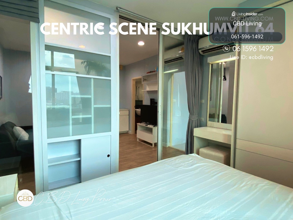 ให้เช่า ว่างพร้อมย้ายเข้า Centric Scene Sukhumvit 64 ขนาด 34 ตร.ม. 1 ห้องนอน 12,000 – รูปที่ 4
