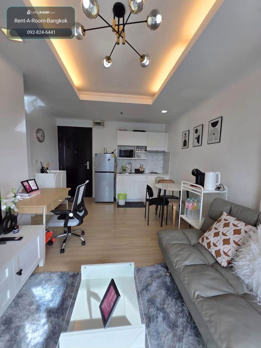 C260278 Thru thonglor condo, 37 sqm high floor, 1 bed fully furnished, 19,500 thb  – รูปที่ 3