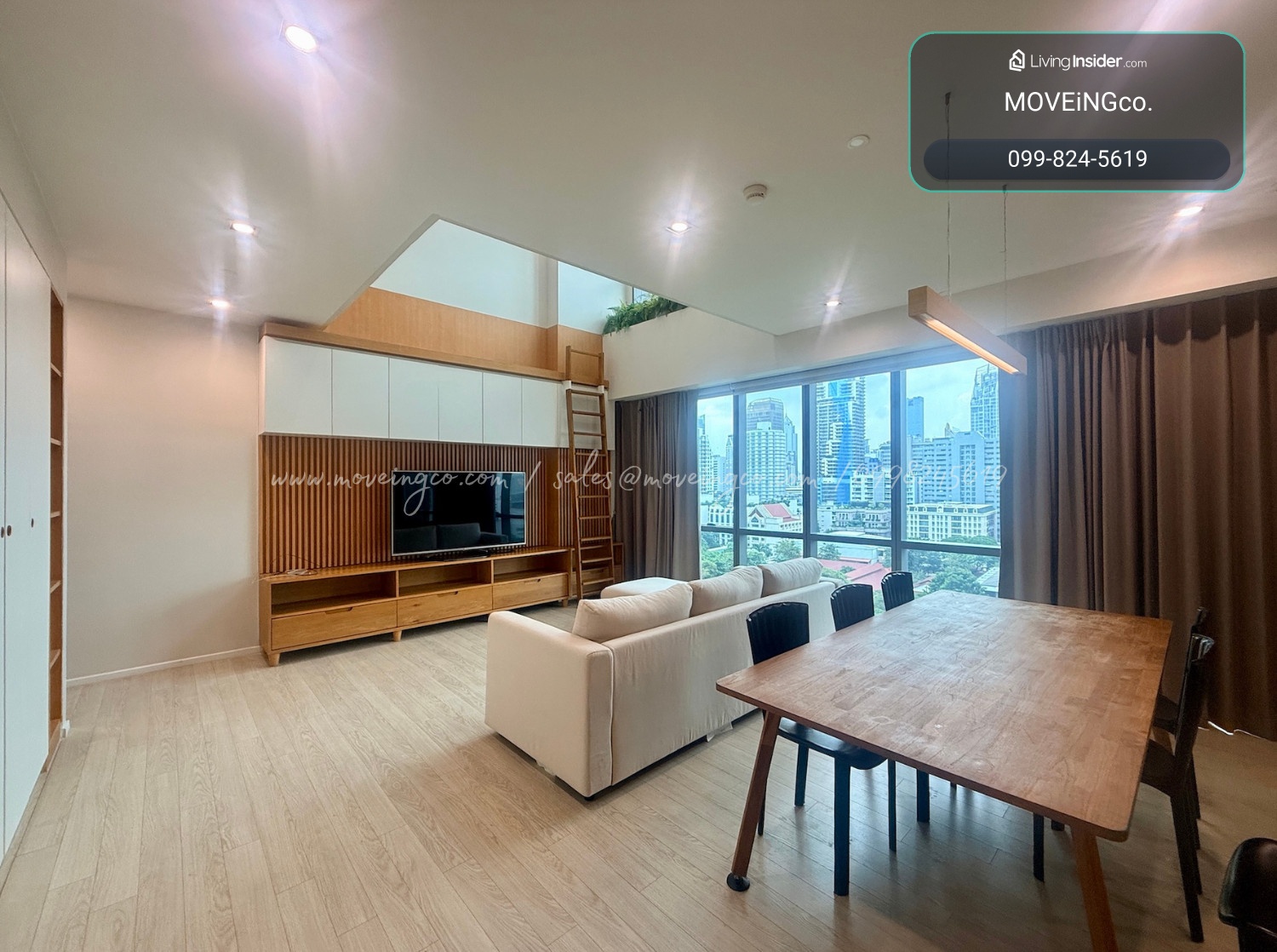 2 ห้องนอน ดูเพล็กซ์ ตกเเต่งใหม่ พร้อมอยู่ ใจกลางอโศก ใกล้รถไฟฟ้า – รูปที่ 2