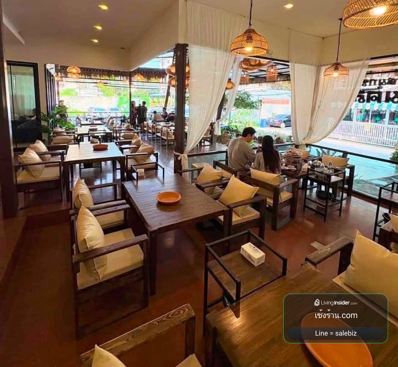 เซ้งด่วน ร้านหมูกระทะ  แฟรนไซส์ รัชดา 36 จตุจักร ในร้านติดกระจกกว้างและโปร่ง สะอาด นั่งสบาย – รูปที่ 3