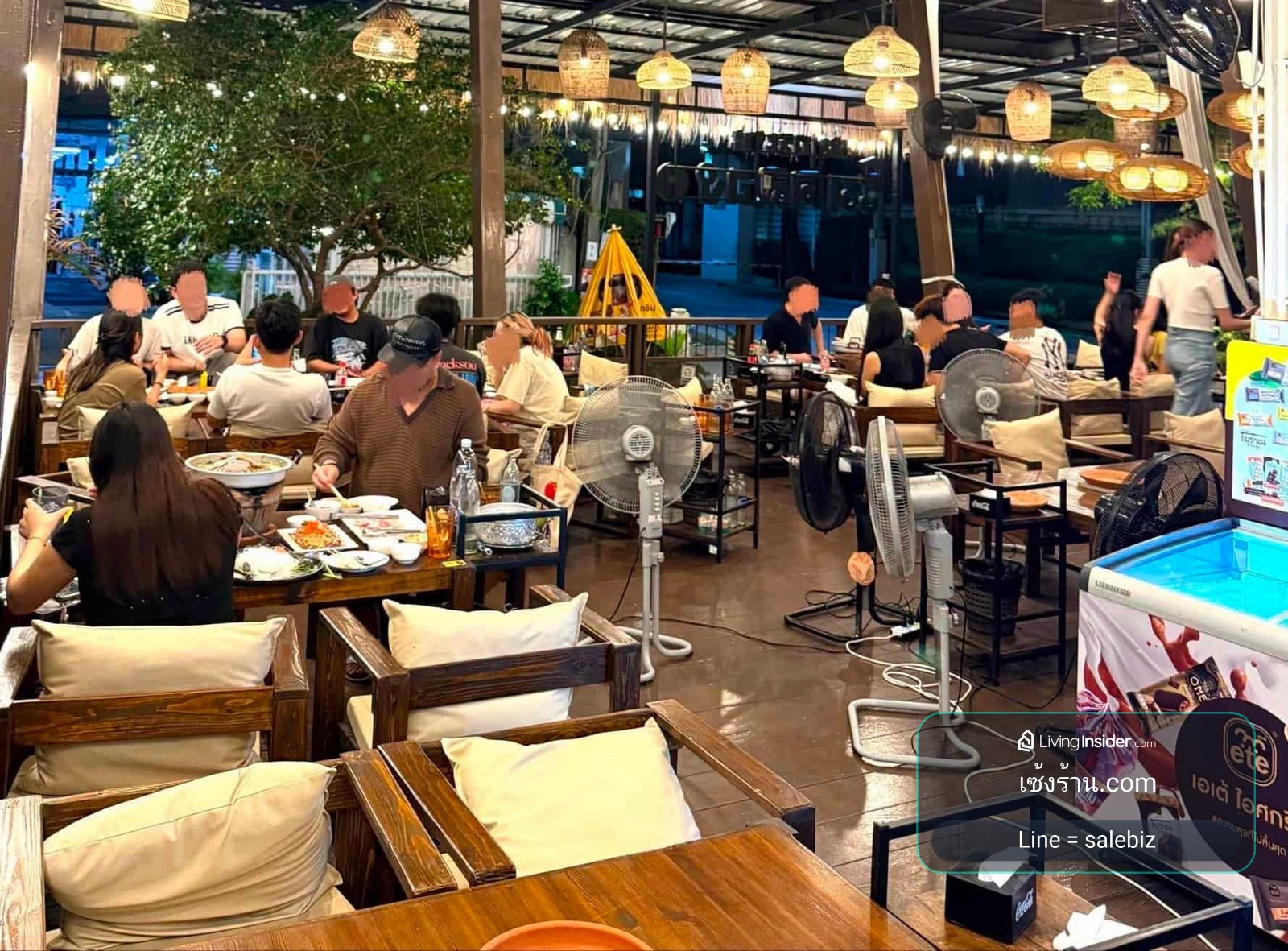 เซ้งด่วน ร้านหมูกระทะ  แฟรนไซส์ รัชดา 36 จตุจักร ในร้านติดกระจกกว้างและโปร่ง สะอาด นั่งสบาย – รูปที่ 4