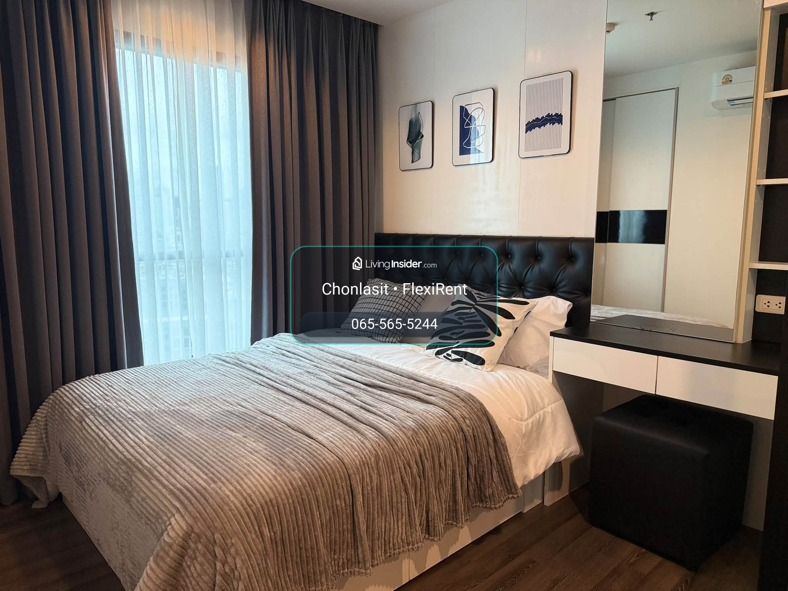 ✨ ชั้น 16 เฟอร์นิเจอร์บิลต์อิน พร้อมเครื่องซักผ้า | The Base Park West Sukhumvit 77 – รูปที่ 4