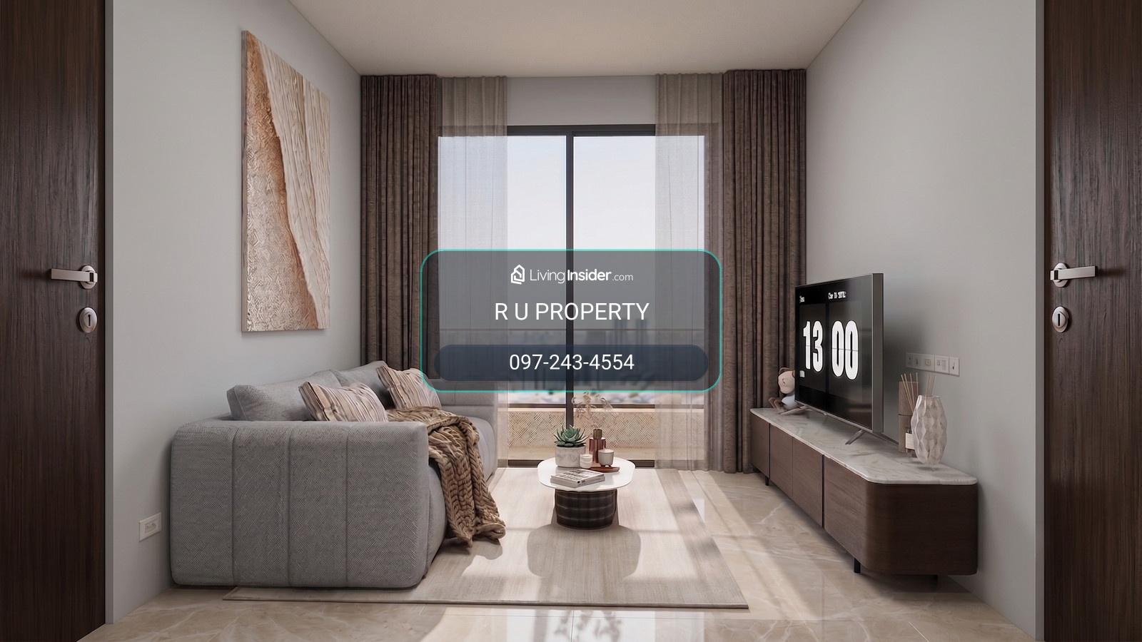 NIVATI RESIDENCE Thonglor 23 Rental Price 130,000 THB/Month 104.17 sq.m. 2 Bedrooms 3 Bathrooms 1 Living room *Minimum 1 Year Lease – รูปที่ 2