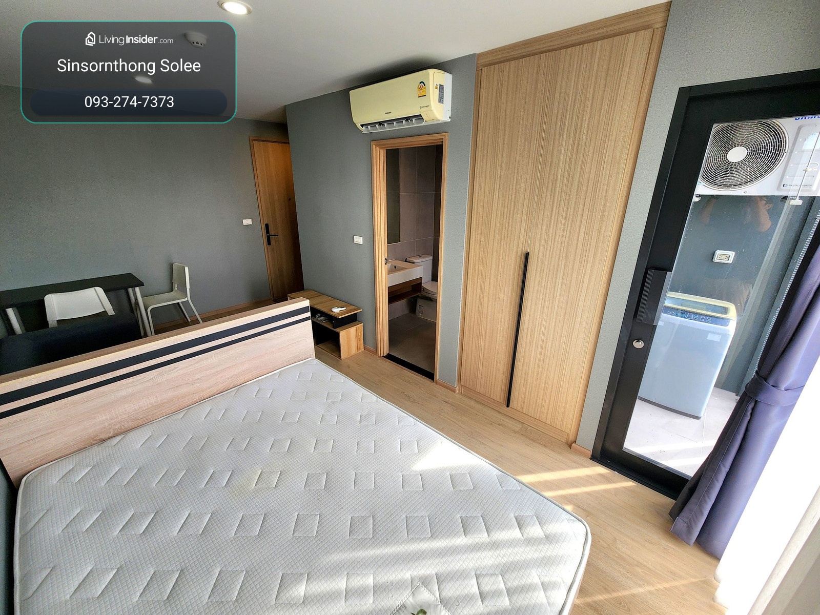 Near Thammasat 10 minutes - corner room! I'm free now. Electrical appliances and complete furniture!!** For rent The Most Itsaraphap near Siriraj MRT Bang Khun Non SN517.3.113 – รูปที่ 3