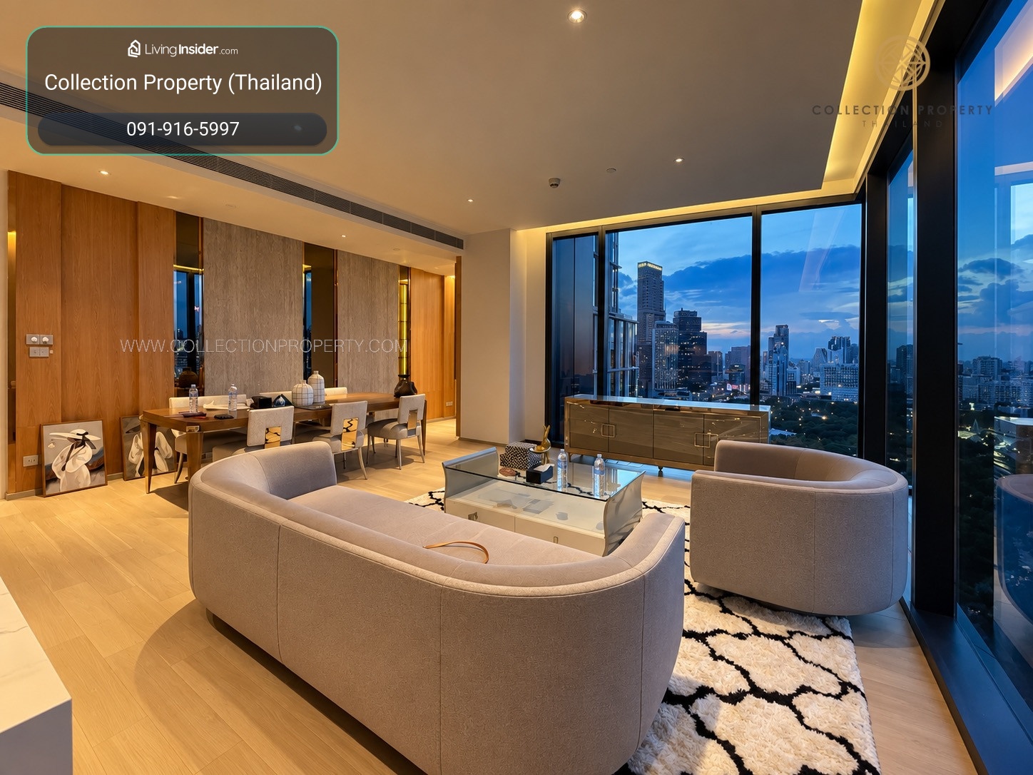 For Rent EIGHTEEN SEVEN ONE BANGKOK 3-Bedroom Residence with Lumpini Park View – รูปที่ 2
